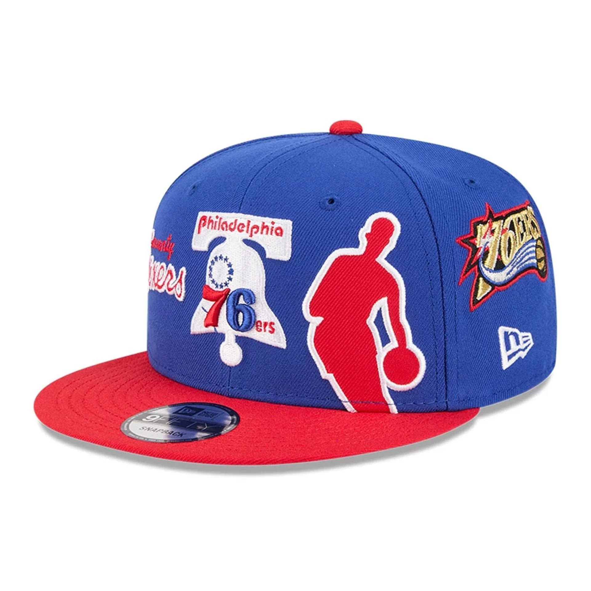 76ers NBA Hardwood Classic ASG Blue 9FIFTY Snapback Adjustable Cap - Image 4