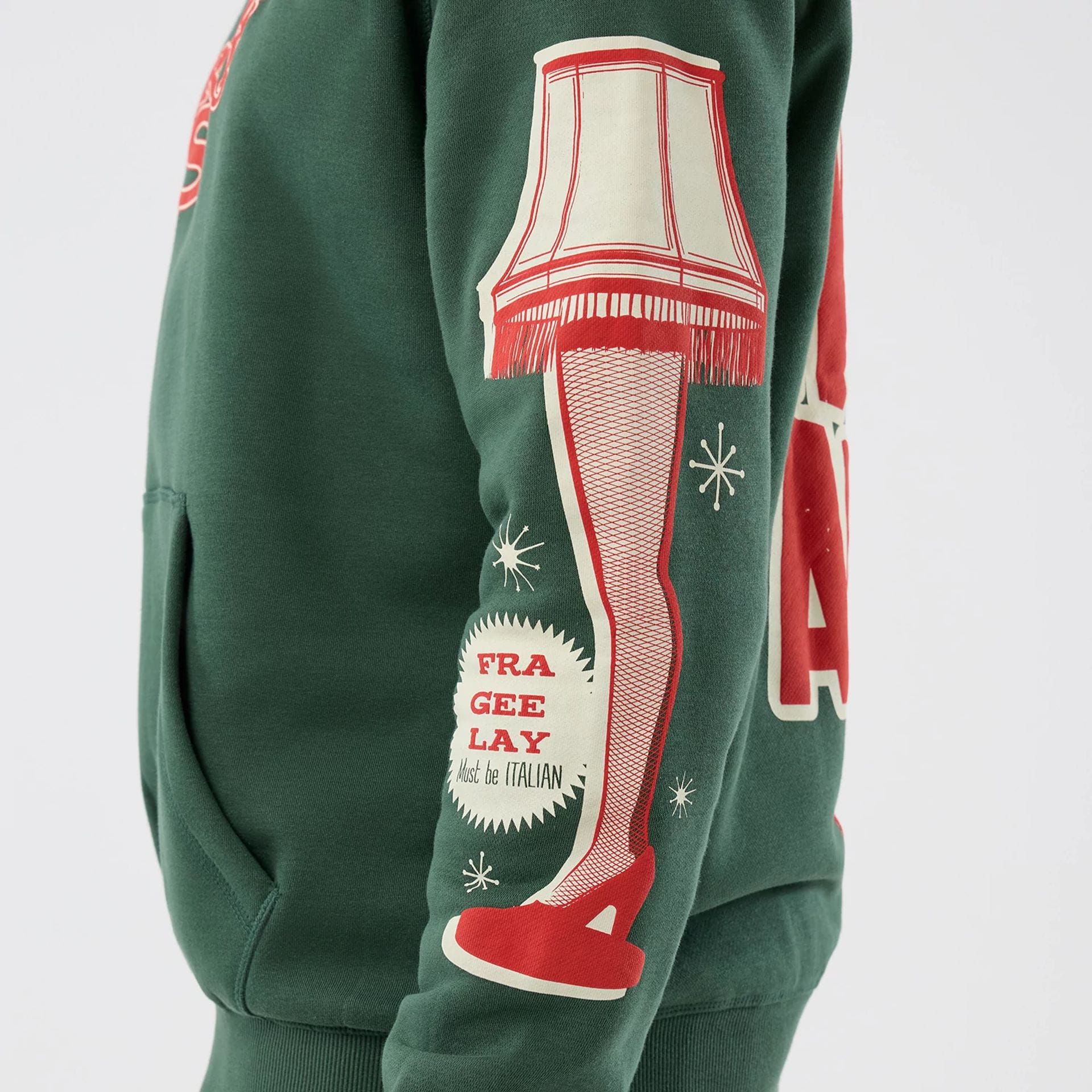 A Christmas Story Major Award Dark Green Pullover Hoodie - Image 5