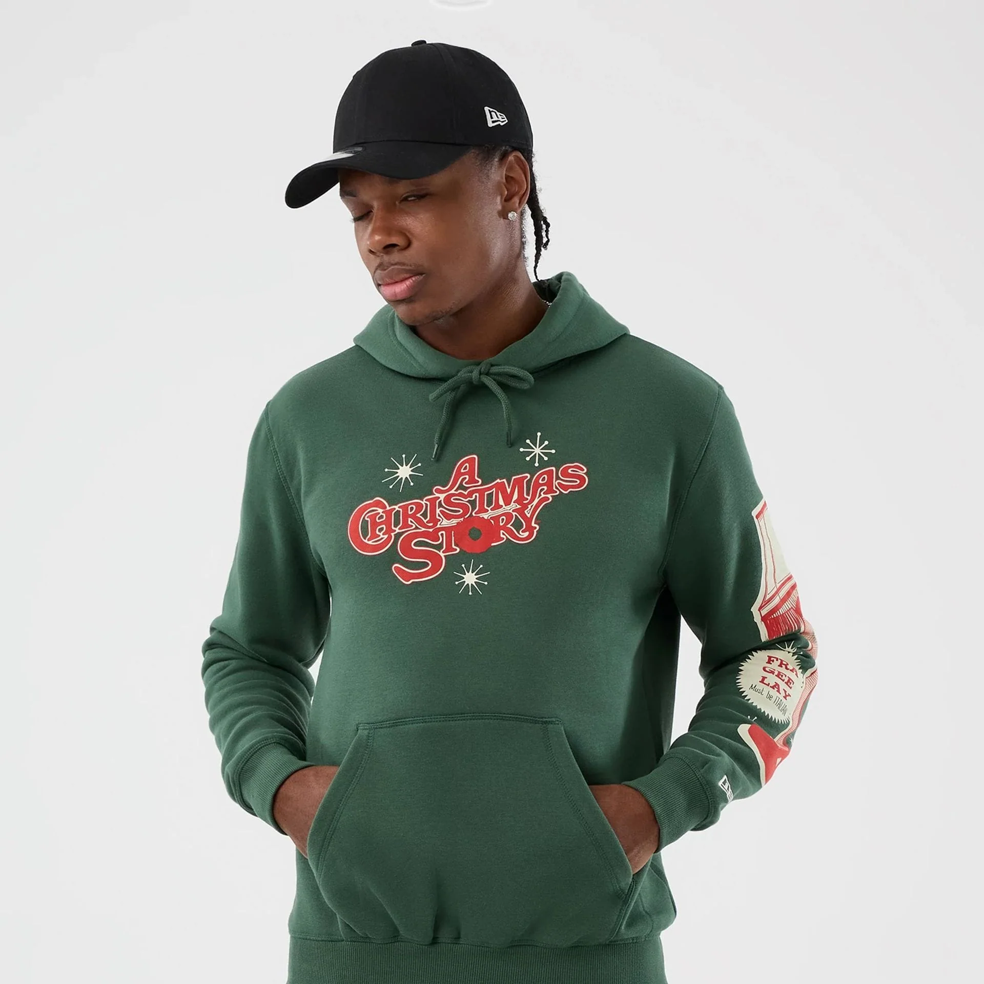 A Christmas Story Major Award Dark Green Pullover Hoodie - Image 7