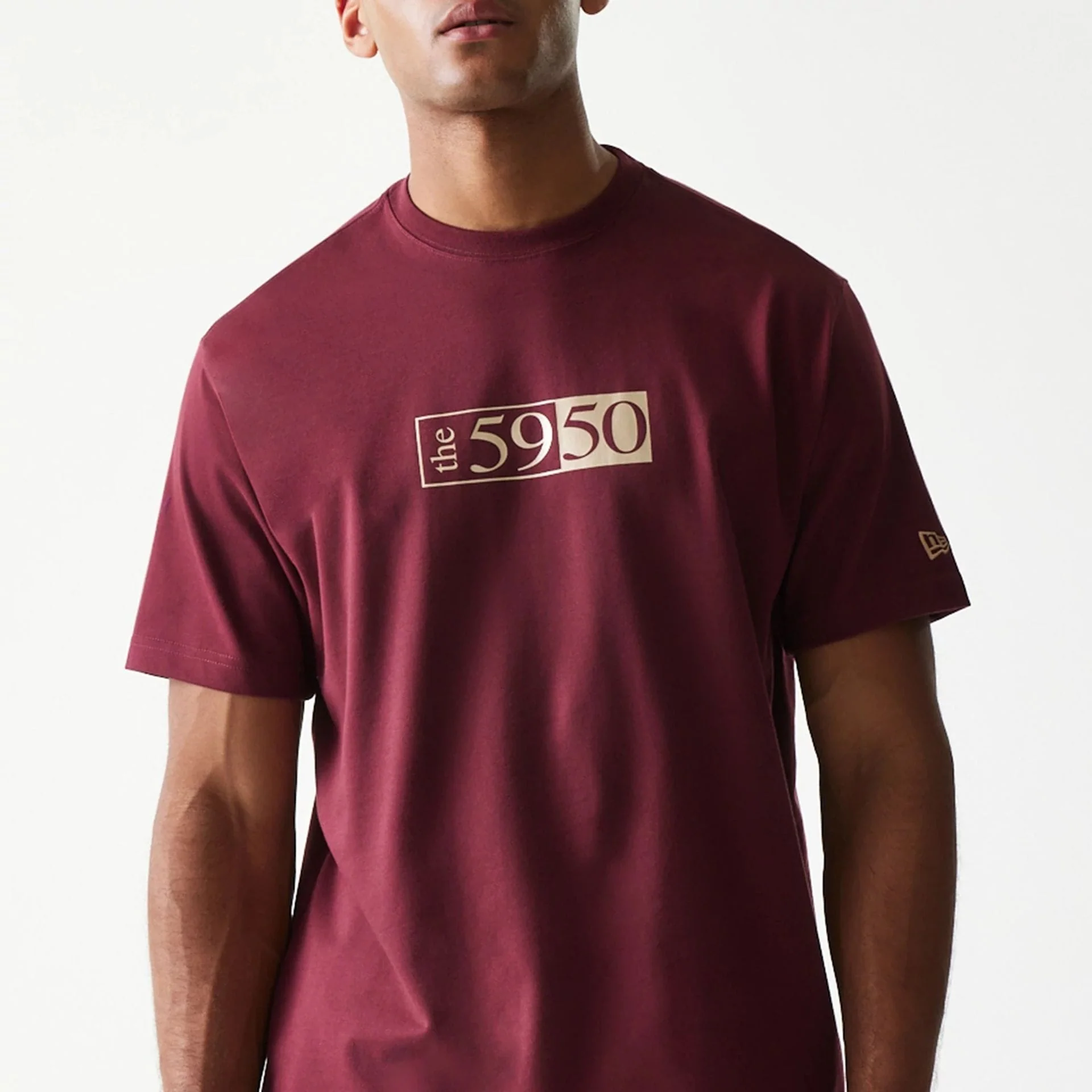 A-Frame 59FIFTY Fitted Cap Description Graphic Dark Red T-Shirt - Image 3
