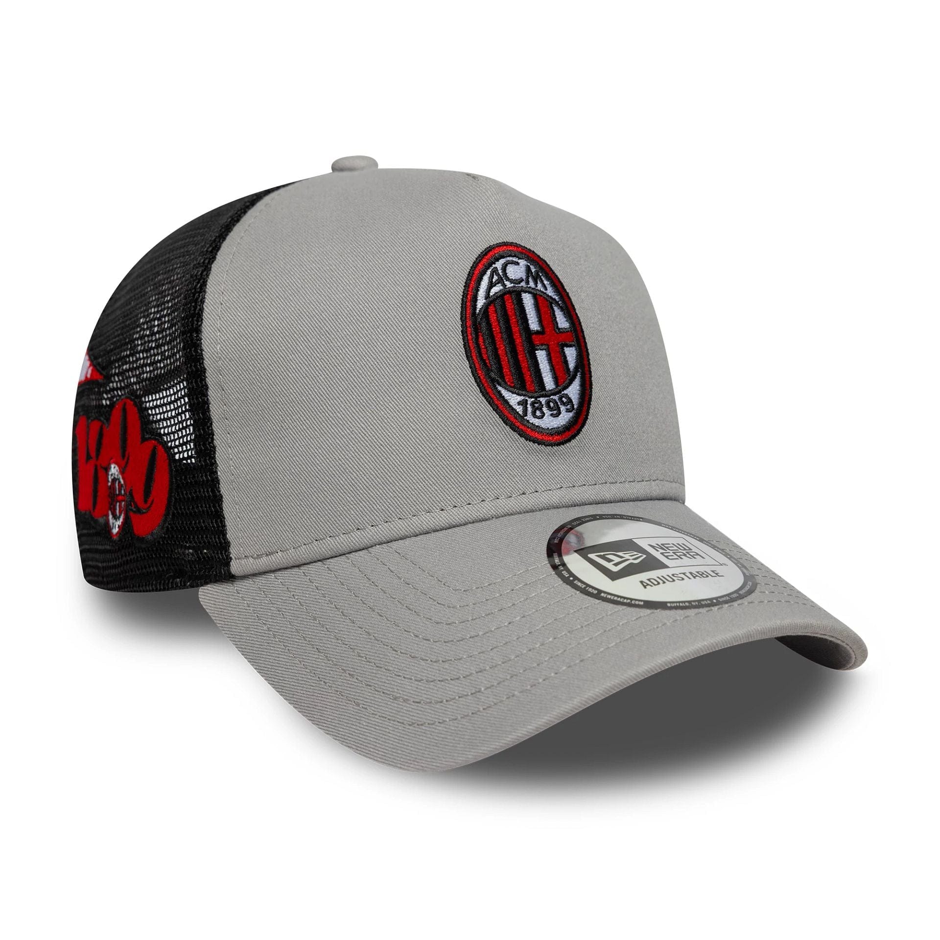 AC Milan Patch Grey 9FORTY A-Frame Trucker Cap - Image 3