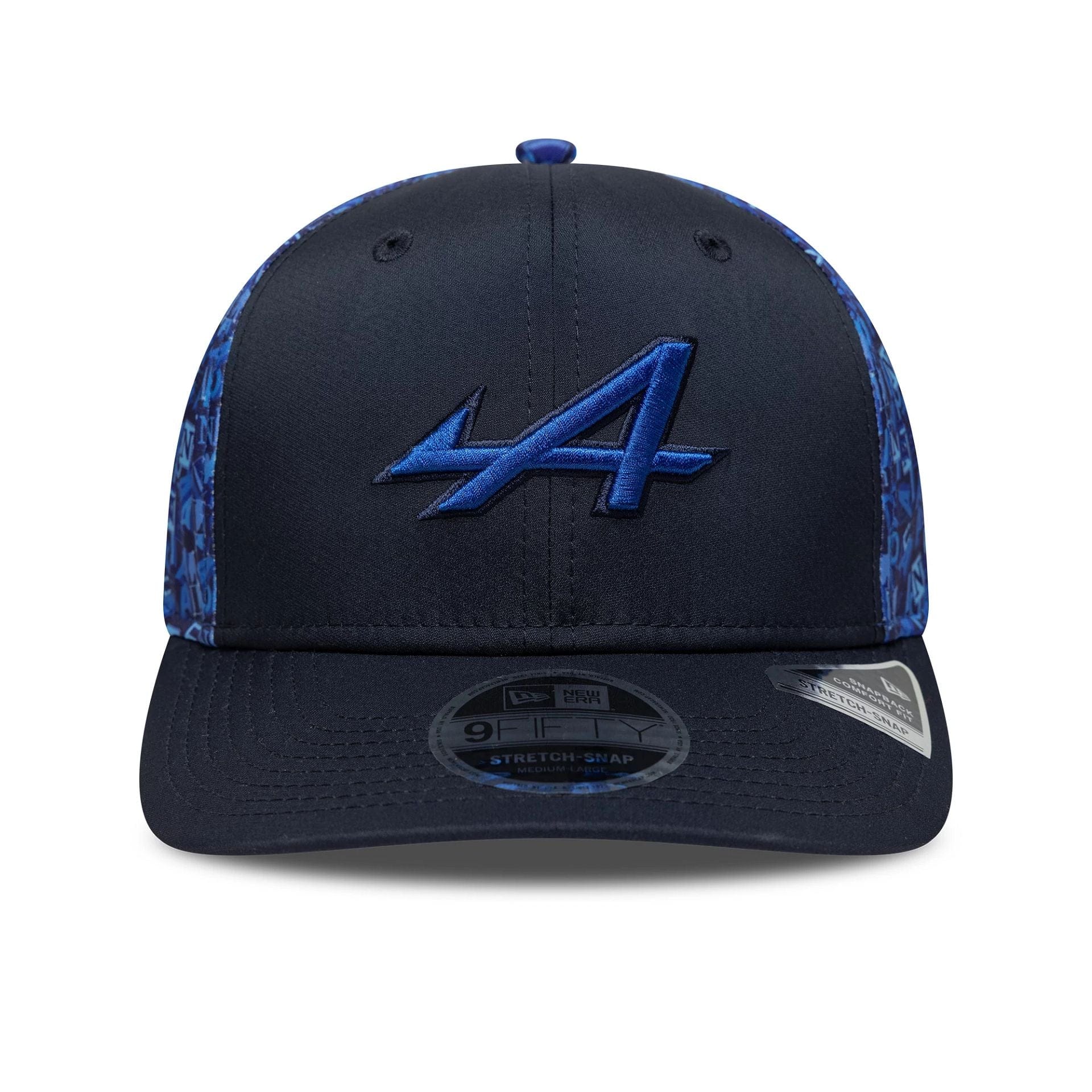 Alpine Racing All Over Print Navy 9FIFTY Stretch Snap Cap - Image 2