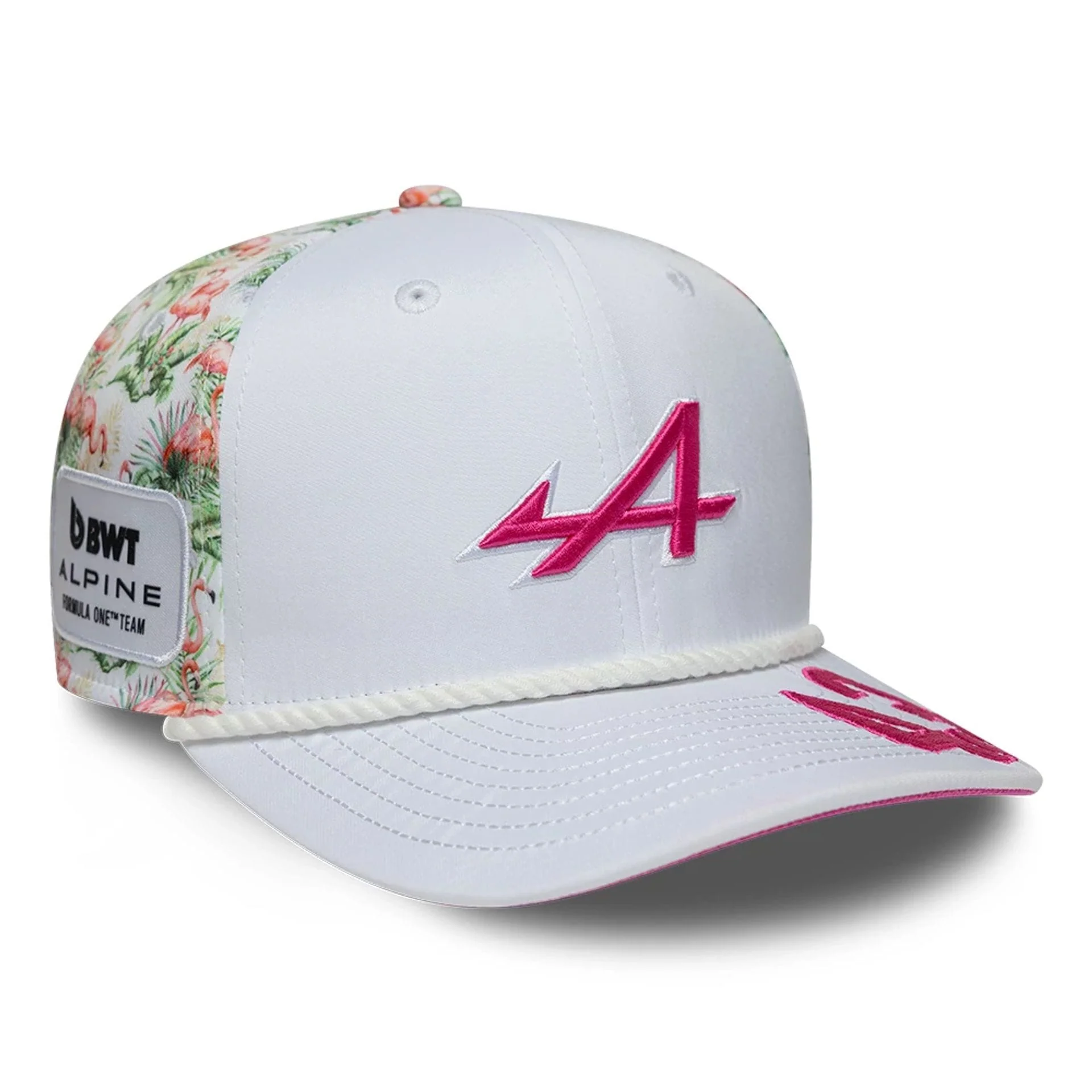 Alpine Racing Franco Colapinto Miami Race Special White 9SEVENTY Stretch Snap Adjustable Cap - Image 4