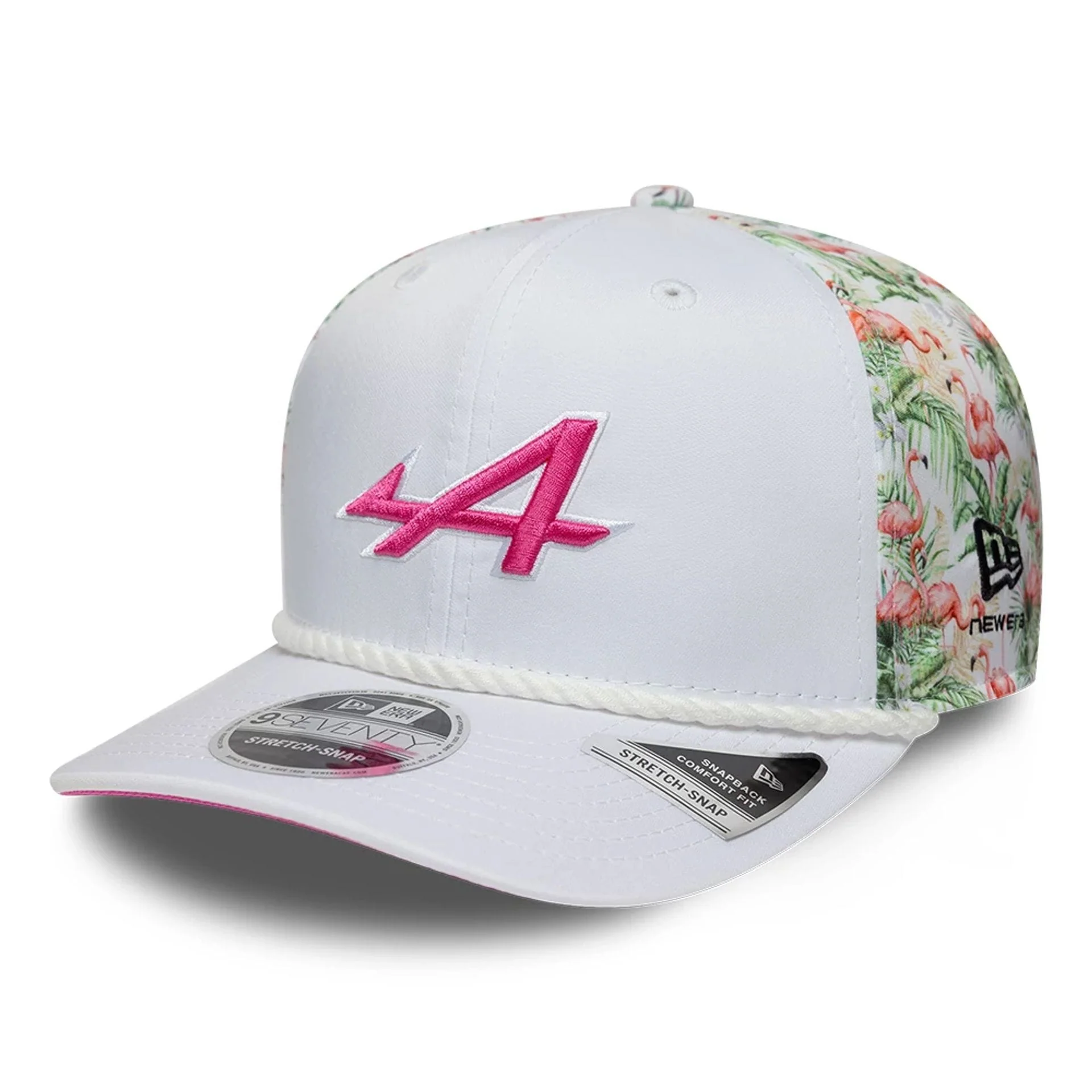 Alpine Racing Miami Race Special White 9SEVENTY Stretch Snap Adjustable Cap - Image 6