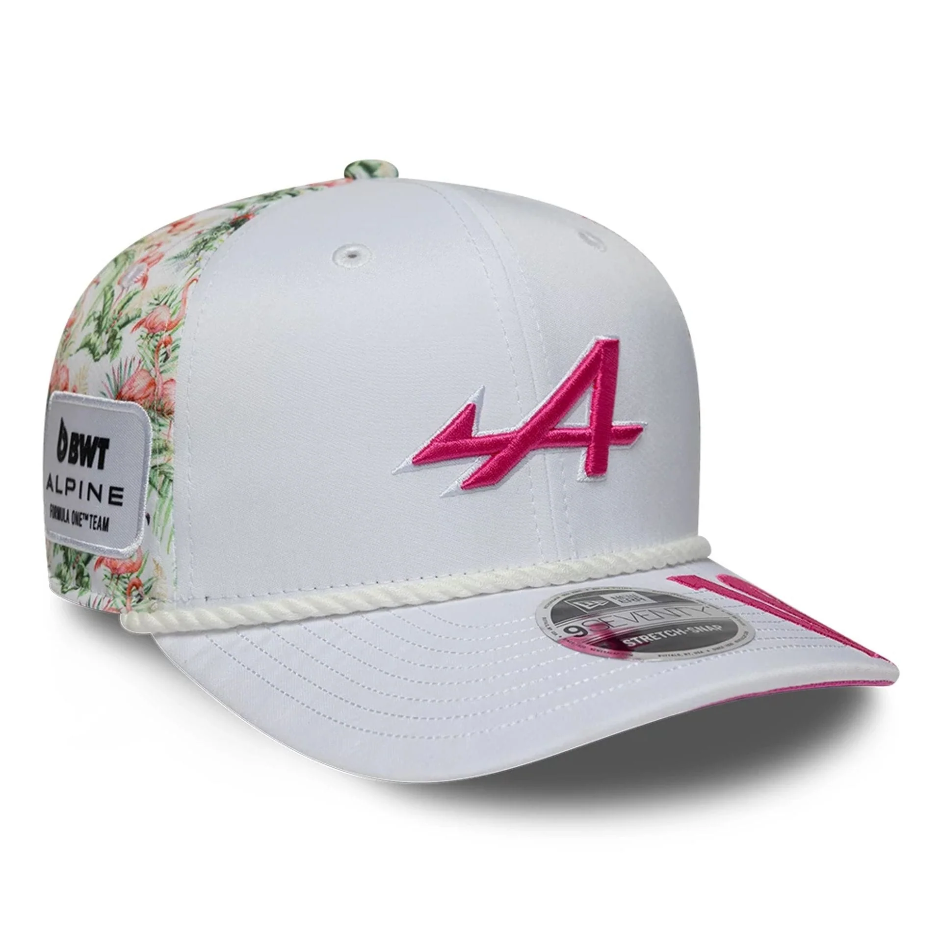 Alpine Racing Pierre Gasly Miami Race Special White 9SEVENTY Stretch Snap Adjustable Cap - Image 4