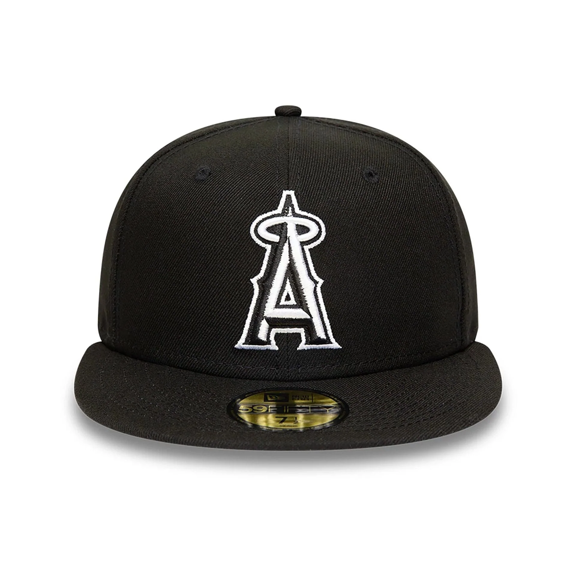 Anaheim Angels MLB Black and White 59FIFTY Fitted Cap - Image 5