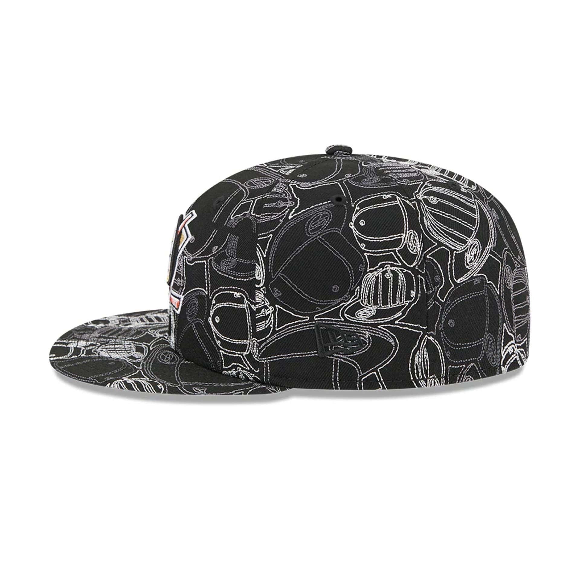 Anaheim Ducks NHL Cap Scramble Black 59FIFTY Fitted Cap - Image 6