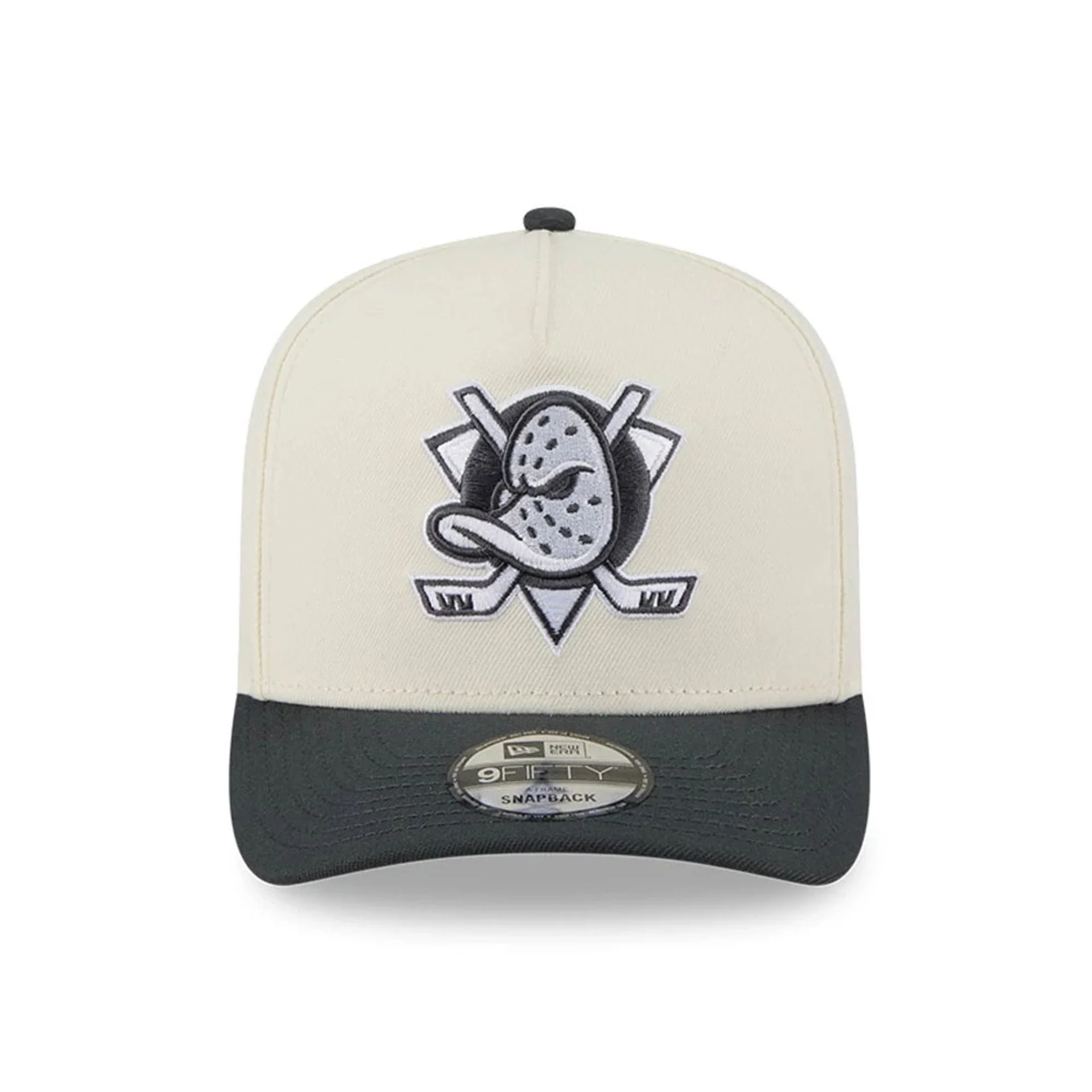 Anaheim Ducks NHL Chrome Cream 9FIFTY A-Frame Snapback Adjustable Cap - Image 3