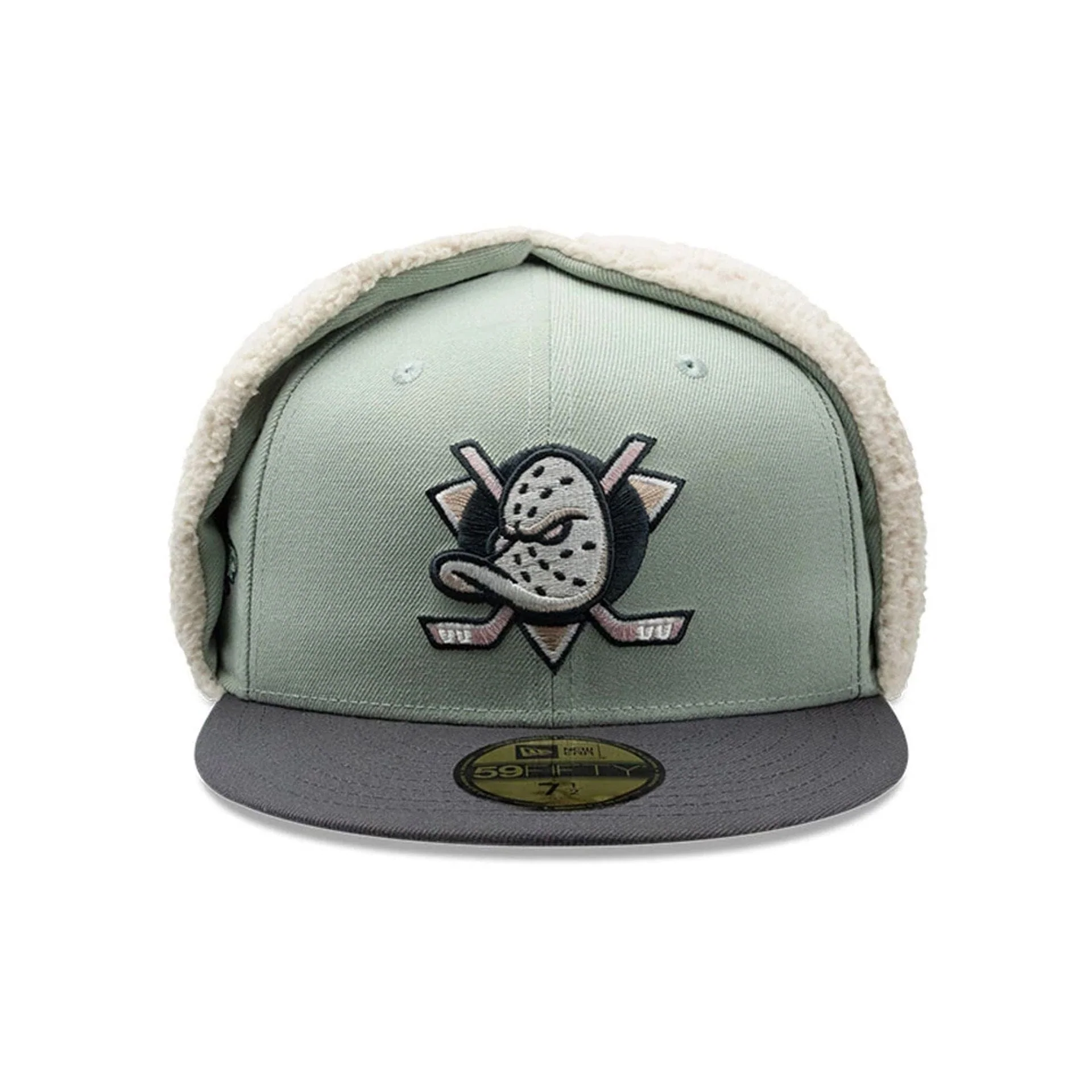 Anaheim Ducks NHL Patch Pastel Green Dogear 59FIFTY Fitted Cap - Image 6