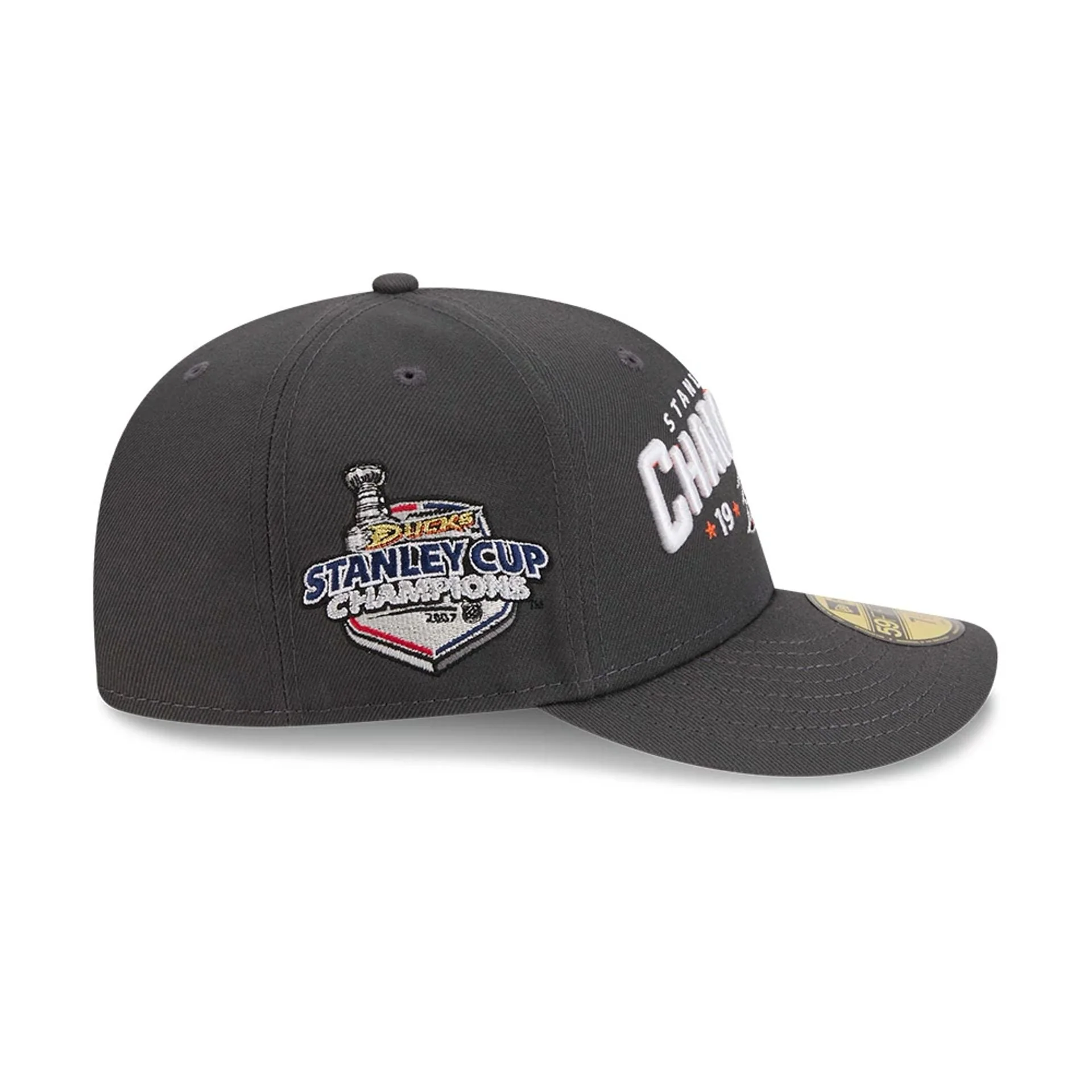 Anaheim Ducks NHL Stanley Cup Champions Dark Grey 59FIFTY Fitted Cap - Image 5