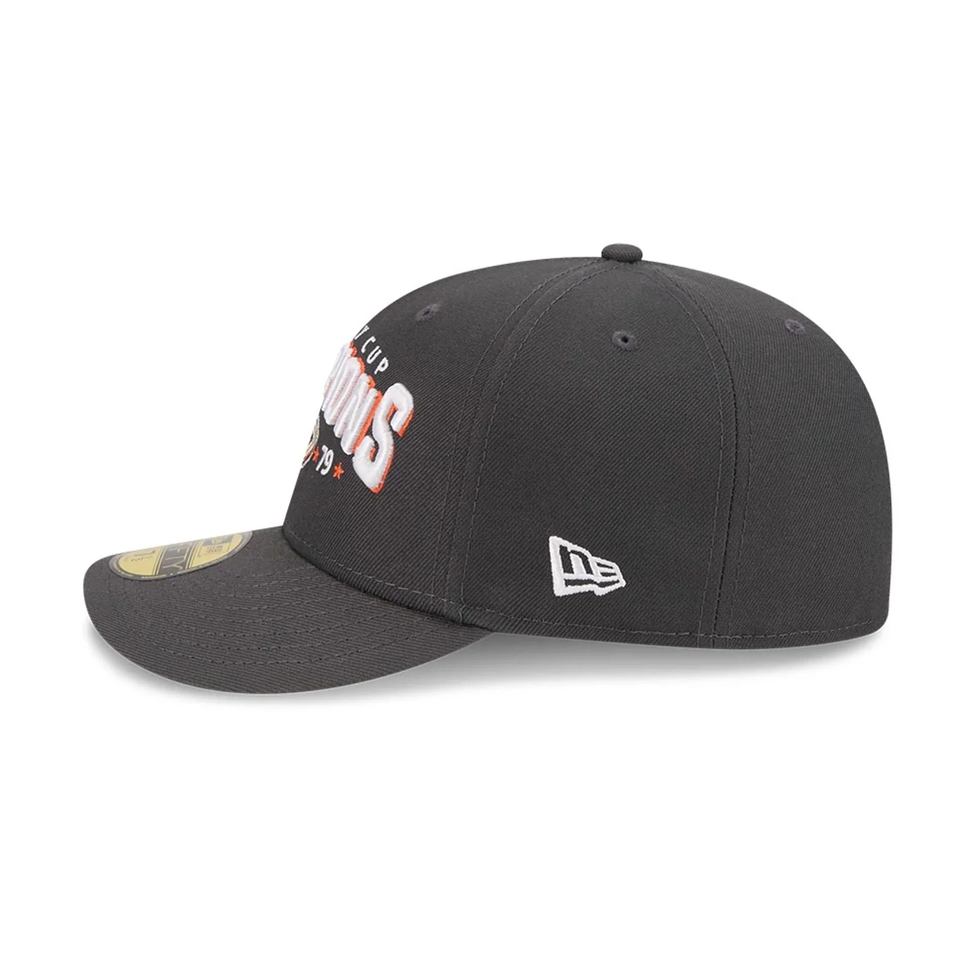 Anaheim Ducks NHL Stanley Cup Champions Dark Grey 59FIFTY Fitted Cap - Image 6
