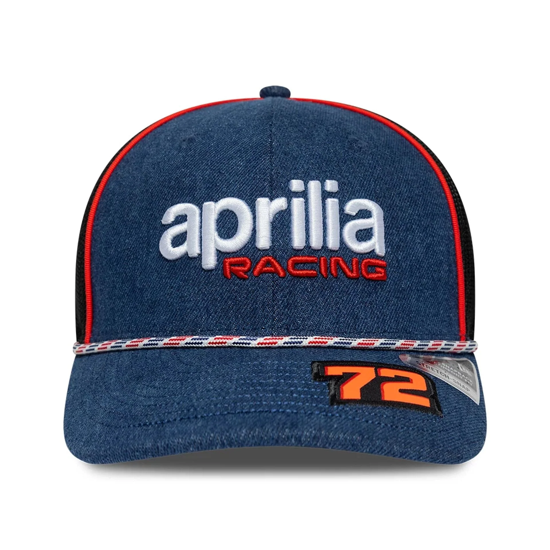 Aprilia Replica Marco Bezzecchi Austin Race Special Blue 9SEVENTY Stretch Snap Adjustable Cap - Image 2