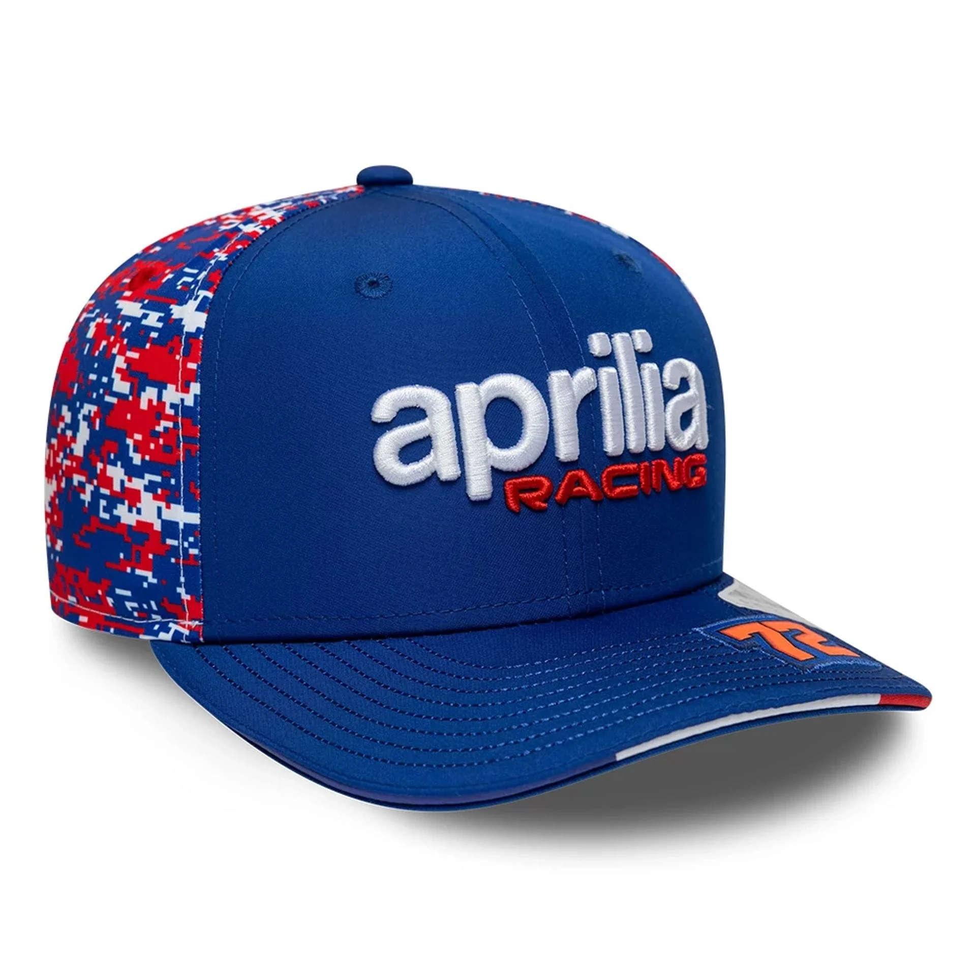 Aprilia Replica Marco Bezzecchi Le Mans Race Special Blue 9SEVENTY Stretch Snap Adjustable Cap - Image 3