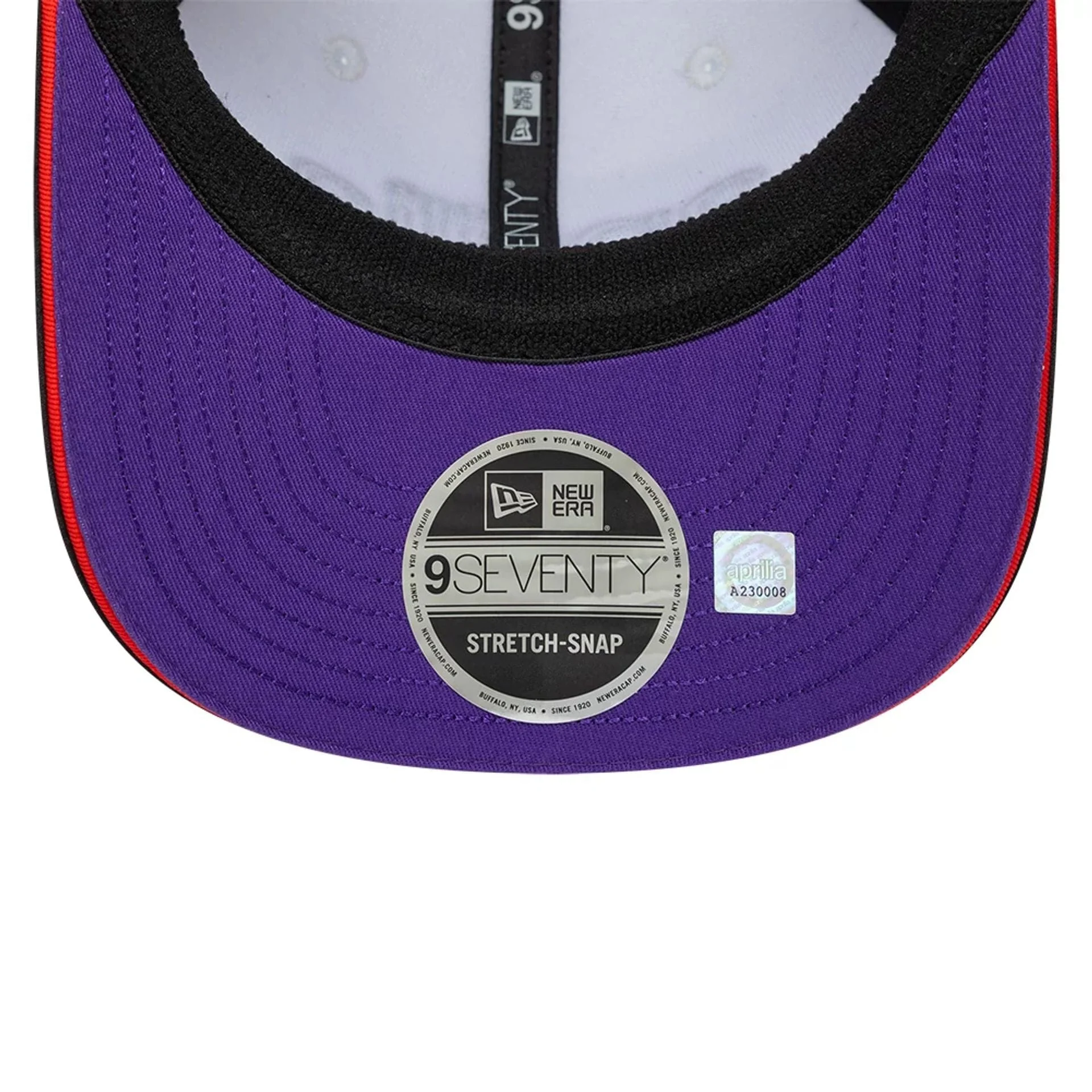Aprilia Replica Marco Bezzecchi White 9SEVENTY Stretch Snap Adjustable Cap - Image 2