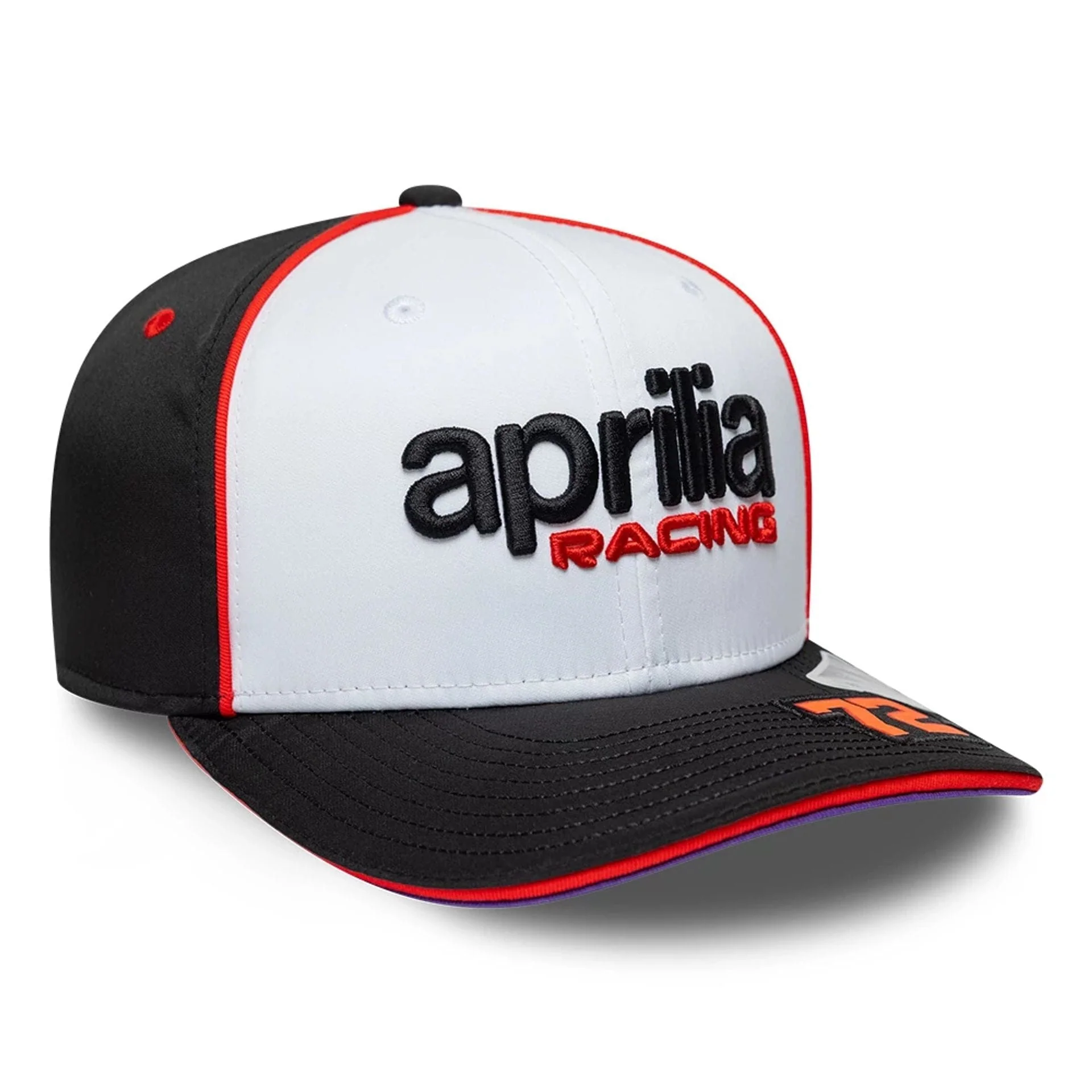 Aprilia Replica Marco Bezzecchi White 9SEVENTY Stretch Snap Adjustable Cap - Image 5