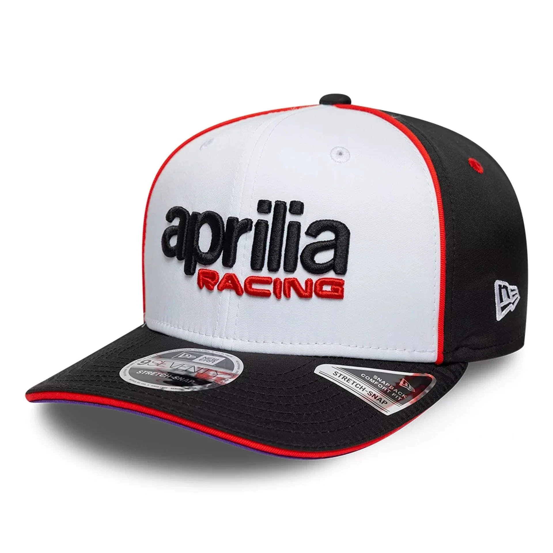 Aprilia Team White 9SEVENTY Stretch Snap Adjustable Cap - Image 5