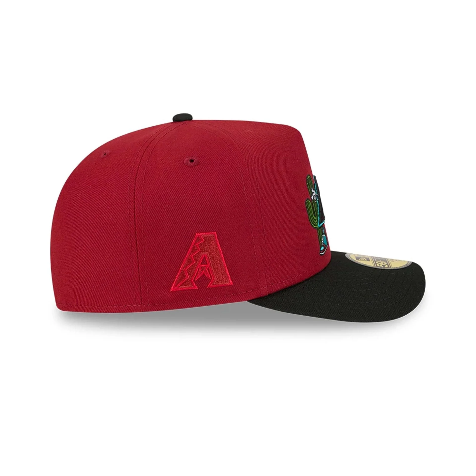 Arizona Diamondbacks MLB Cartoon Dark Red 59FIFTY A-Frame Fitted Cap - Image 5