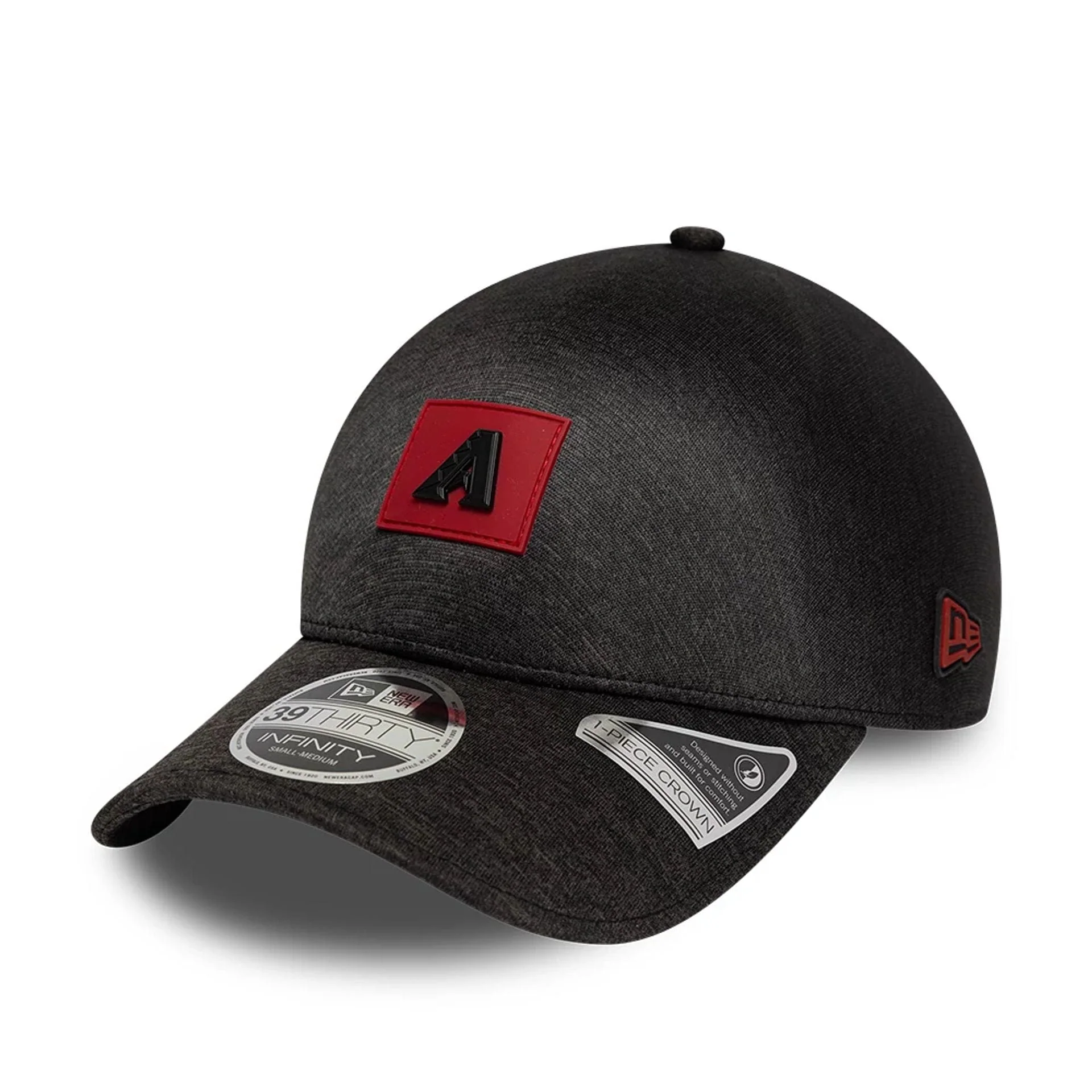 Arizona Diamondbacks MLB Clubhouse Black 39THIRTY Infinity Stretch Fit Cap - Image 3