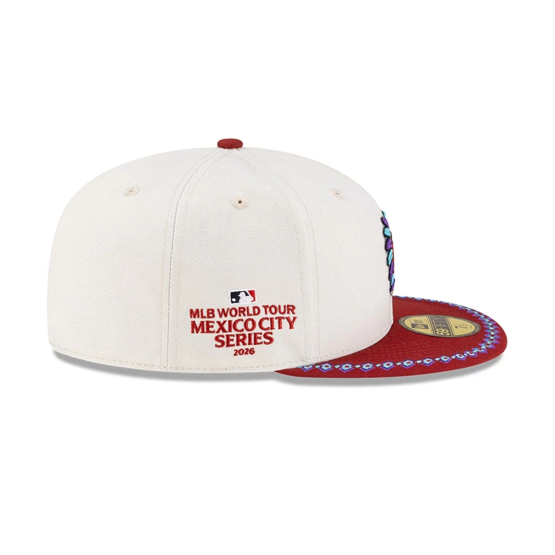 Arizona Diamondbacks MLB Mexico City Series 2026 White 59FIFTY Fitted Cap - Image 3