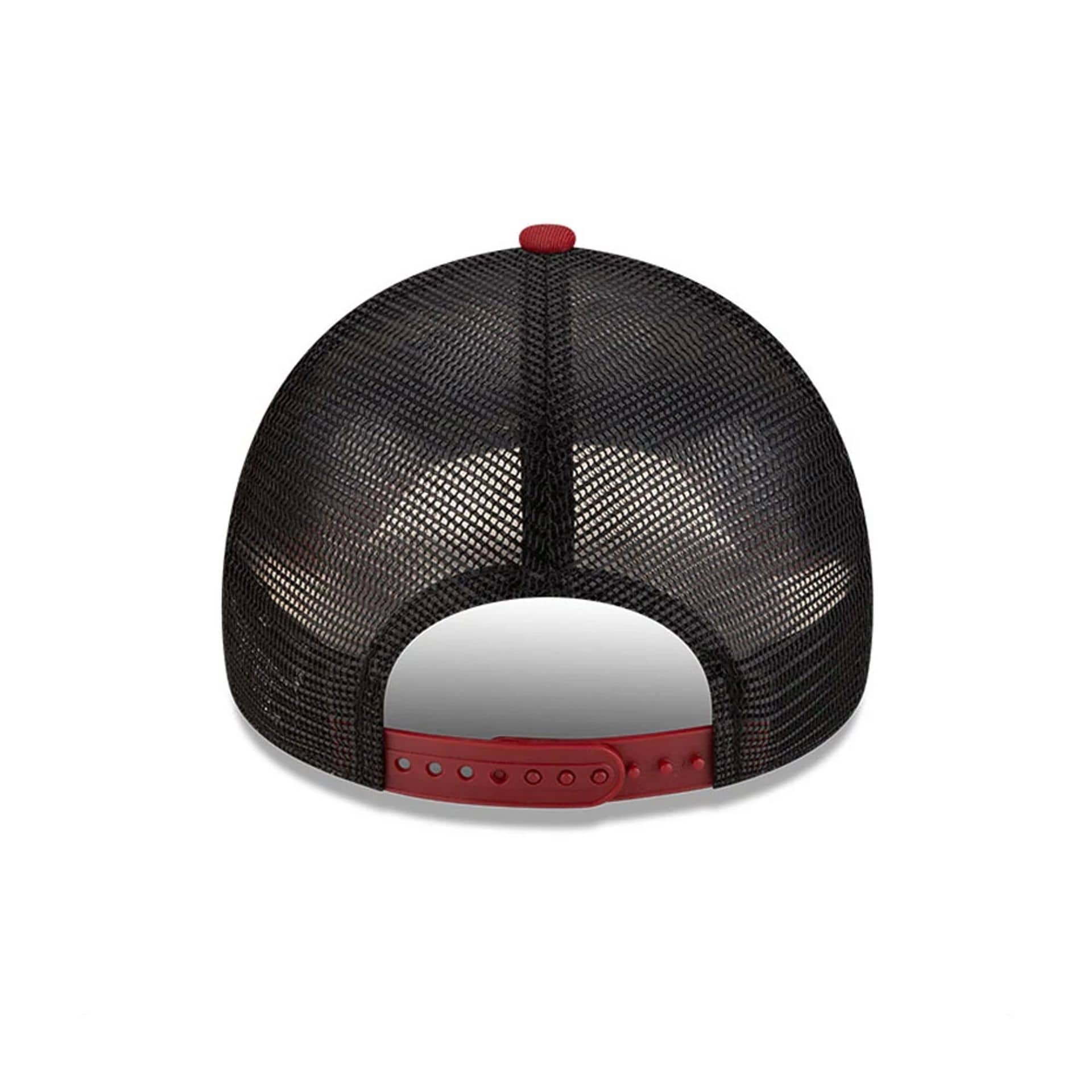 AS Roma Dark Red 9FORTY A-Frame Trucker Cap - Image 4