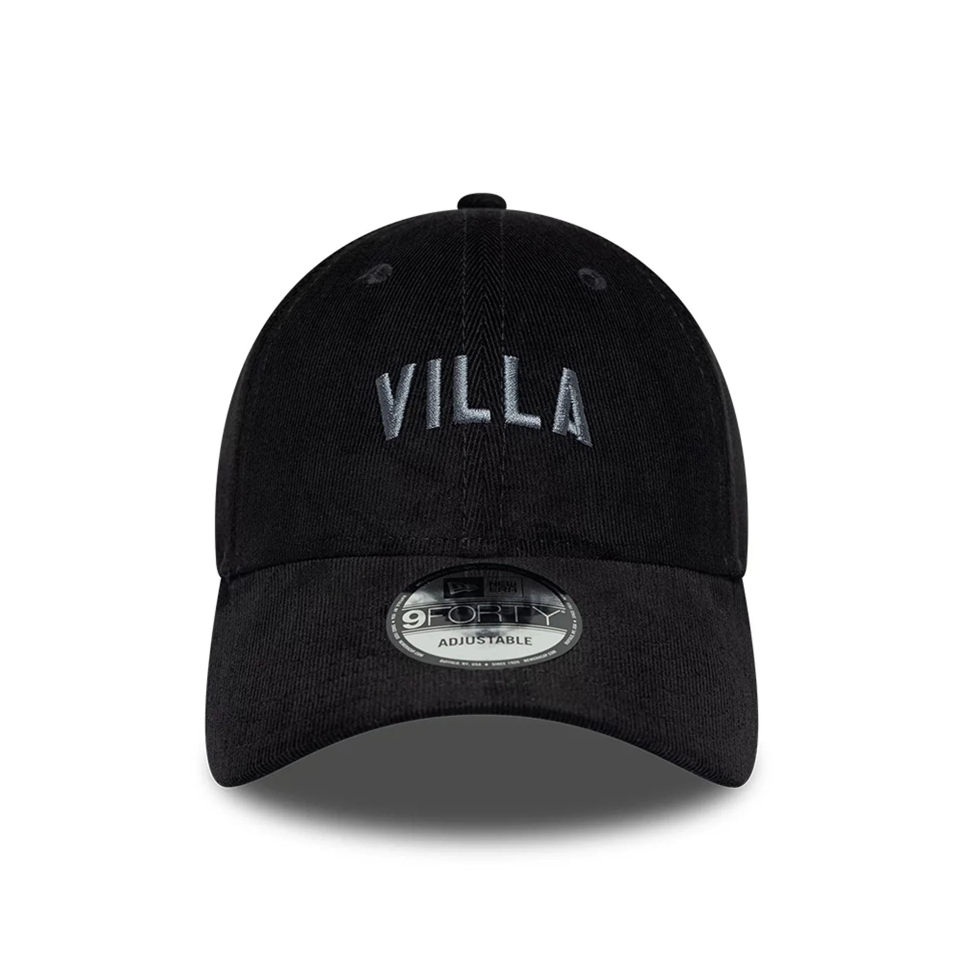 Aston Villa FC Cord Black 9FORTY Adjustable Cap - Image 2