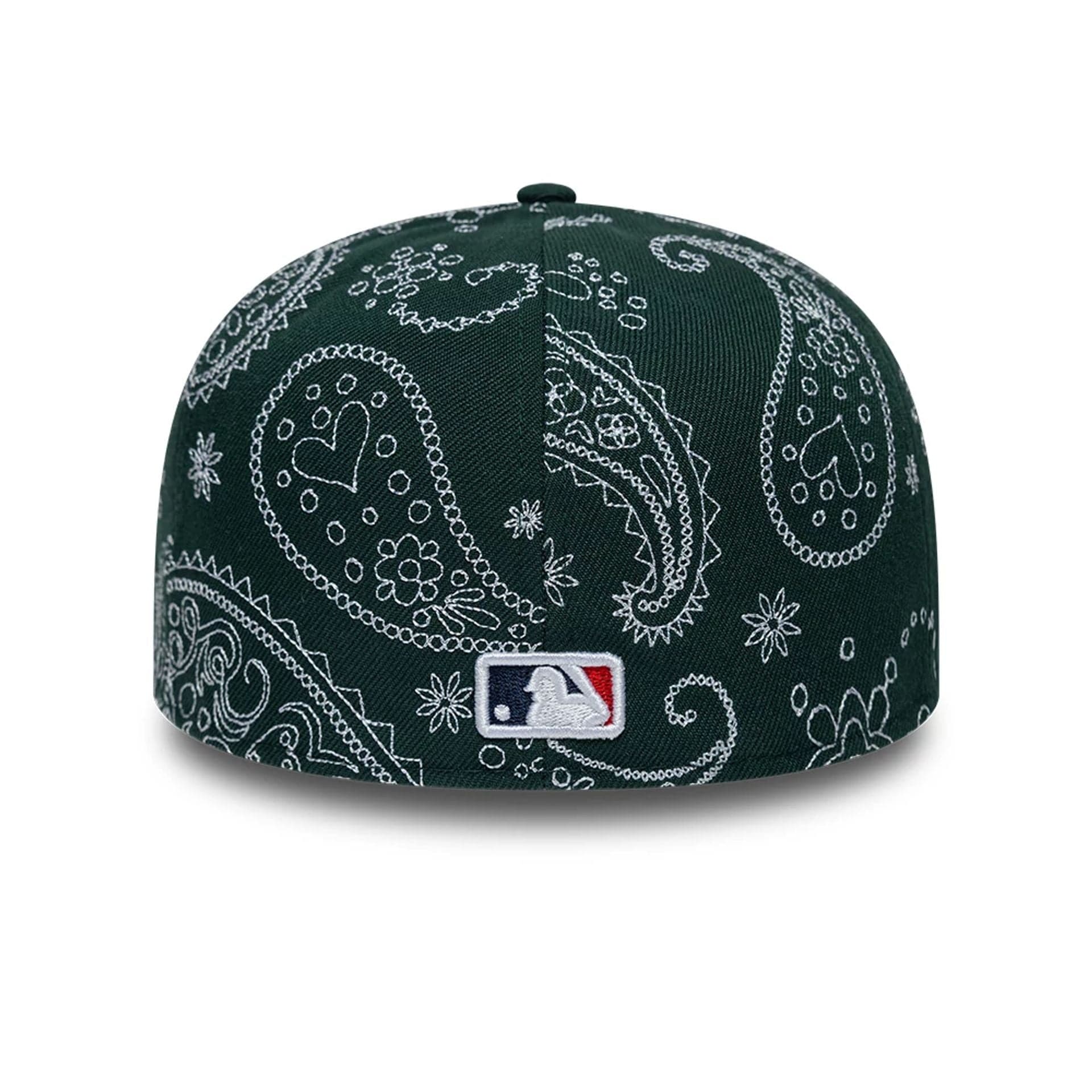 Athletics MLB All Over Paisley Dark Green Low Profile 59FIFTY Fitted Cap - Image 4