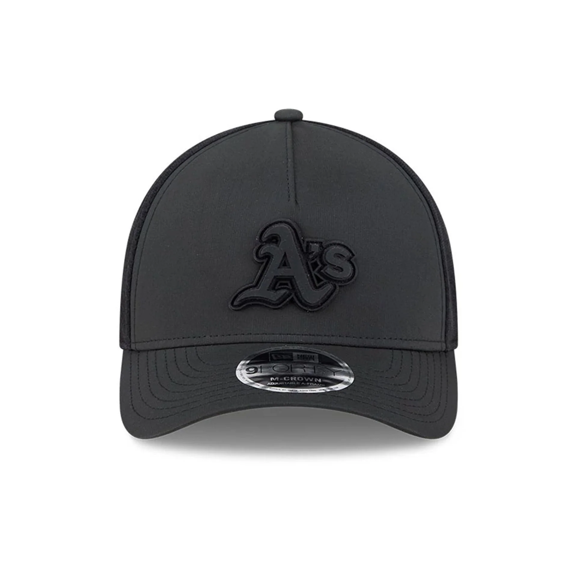 Athletics MLB Badged Black 9FORTY M-Crown A-Frame Trucker Adjustable Cap - Image 3
