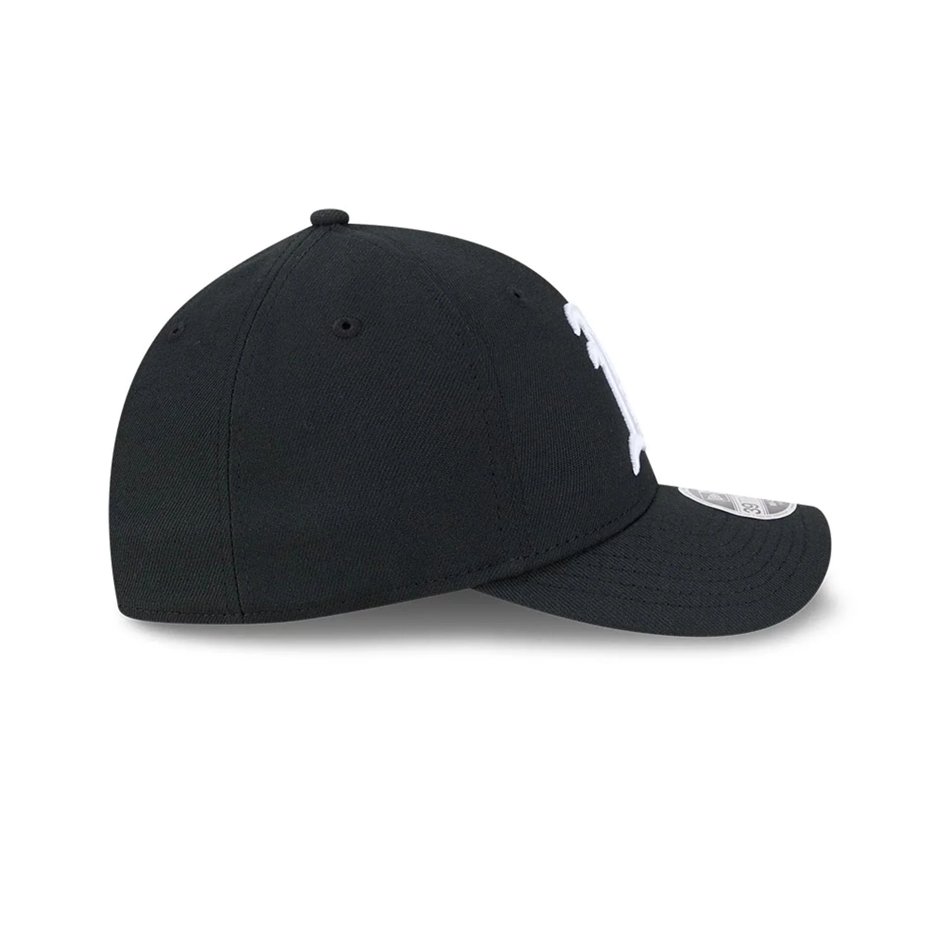 Athletics MLB Black 39THIRTY M-Crown Stretch Fit Cap - Image 7