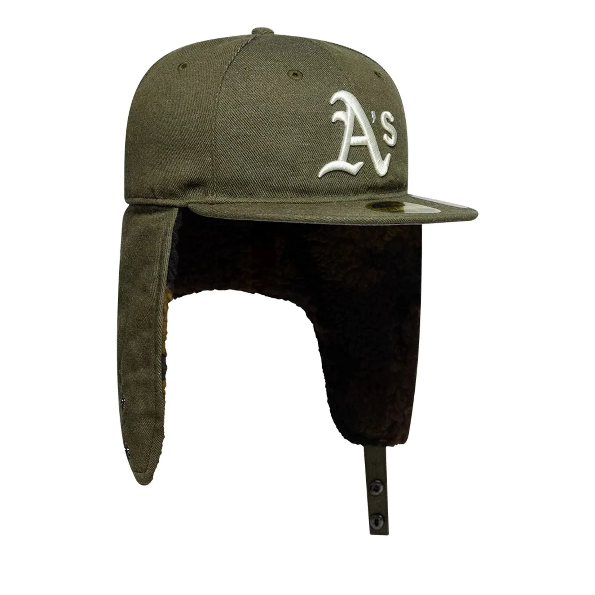 Athletics MLB Camo Open Green Retro Crown 59FIFTY Fitted Cap - Image 8