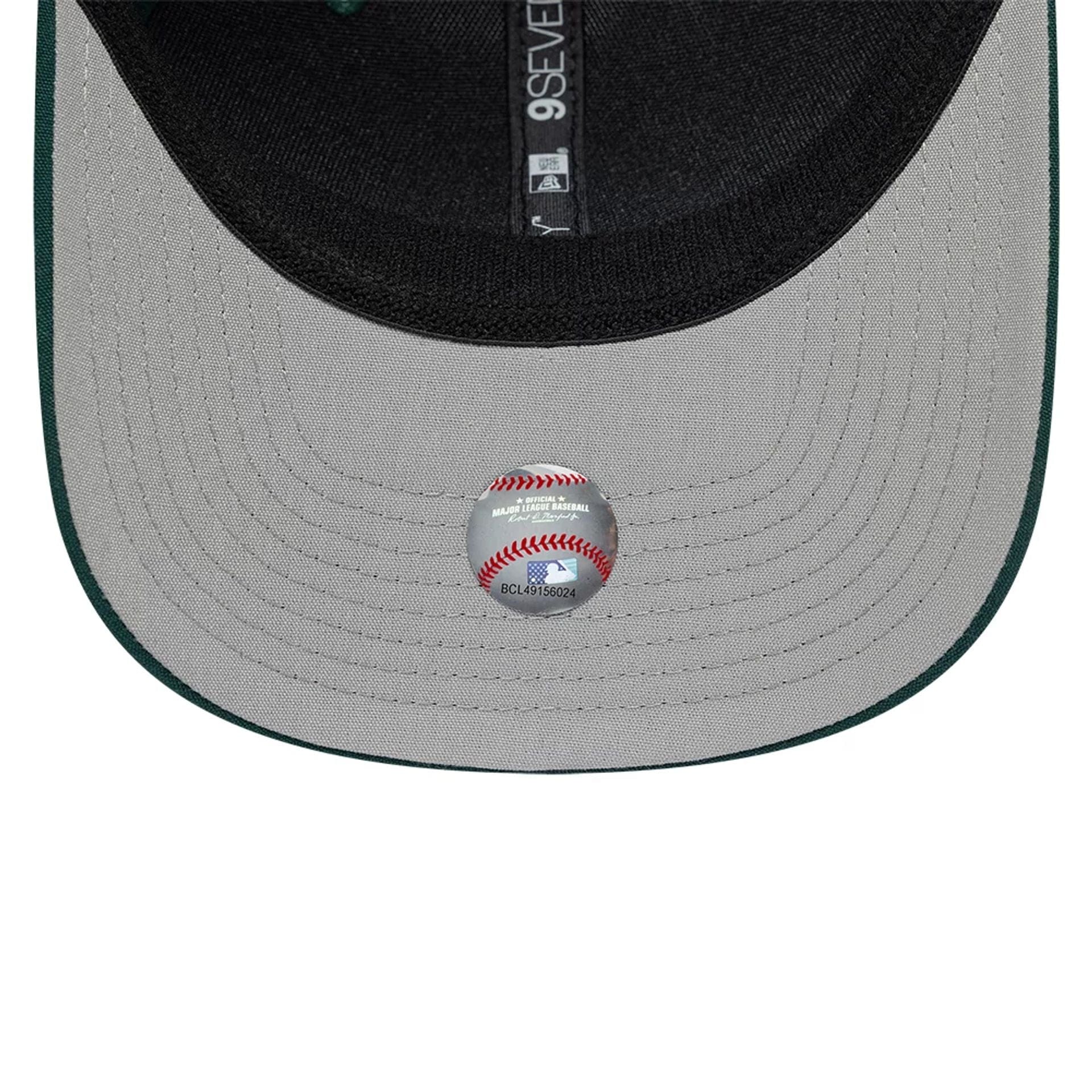 Athletics MLB Circles Dark Green 9SEVENTY Stretch Snap Adjustable Cap - Image 2