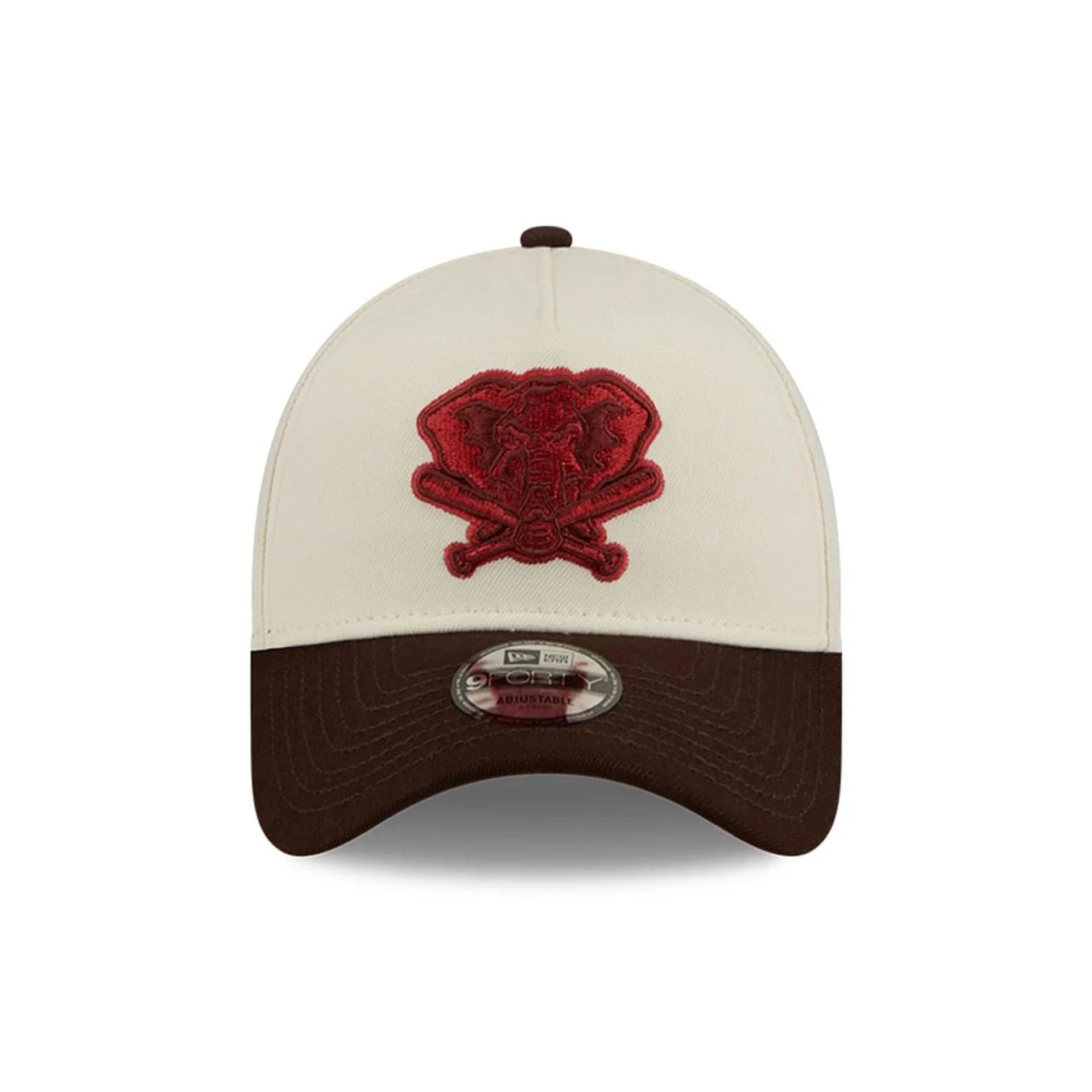 Athletics MLB City Script Cream 9FORTY A-Frame Adjustable Cap - Image 3
