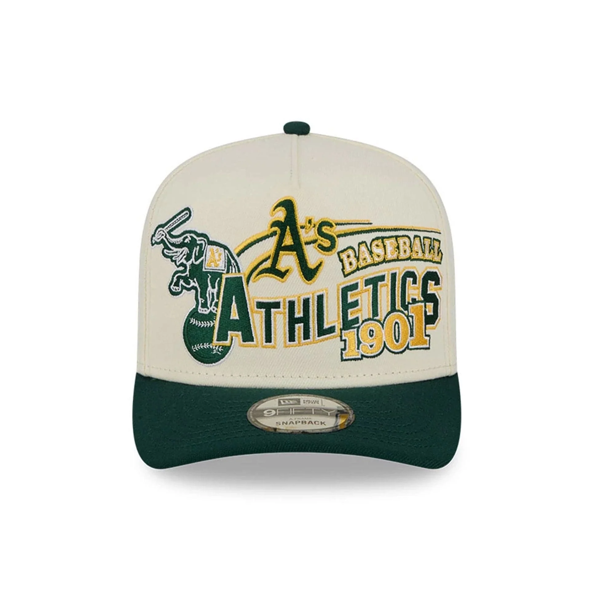 Athletics MLB Classic White 9FIFTY A-Frame Snapback Adjustable Cap - Image 3