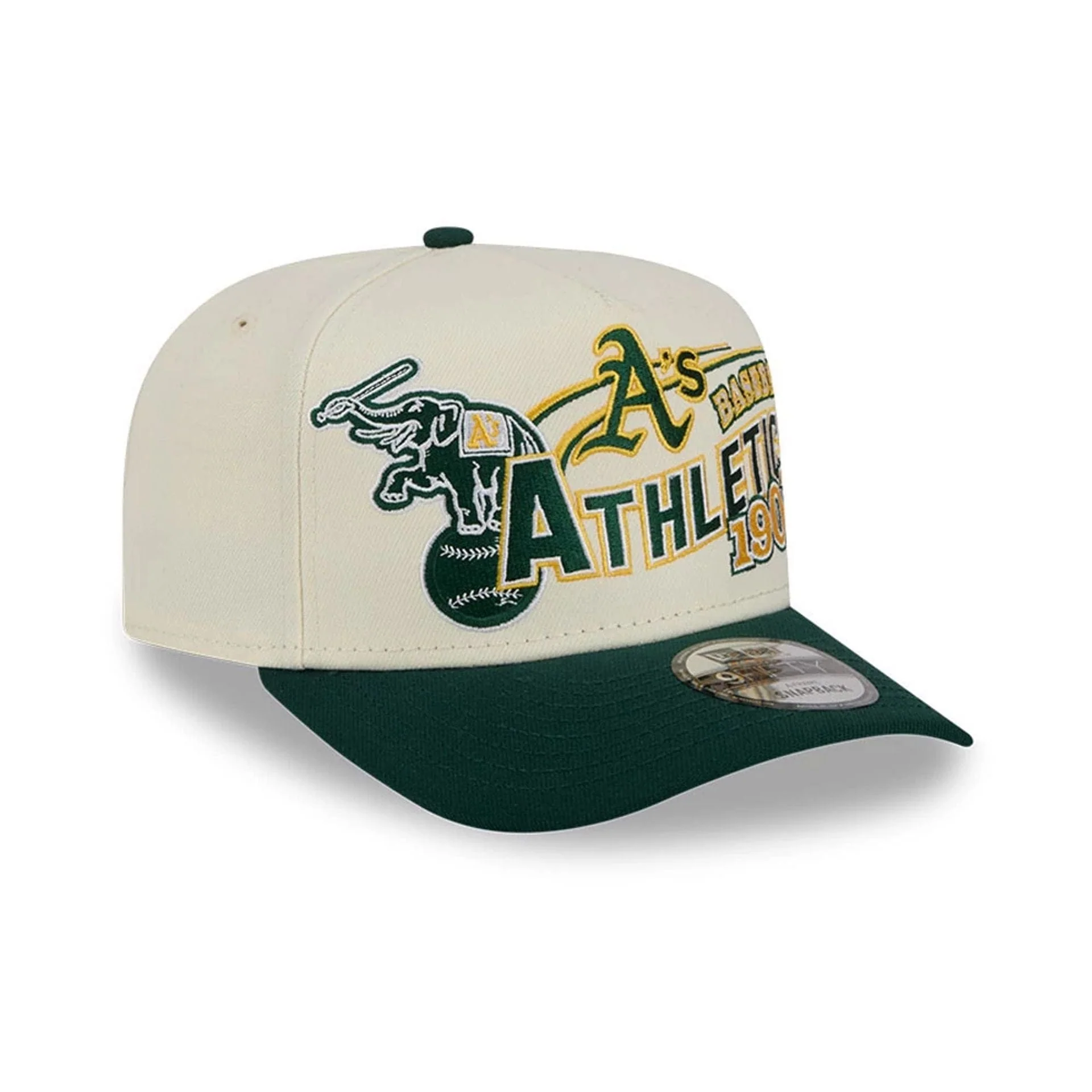 Athletics MLB Classic White 9FIFTY A-Frame Snapback Adjustable Cap - Image 4