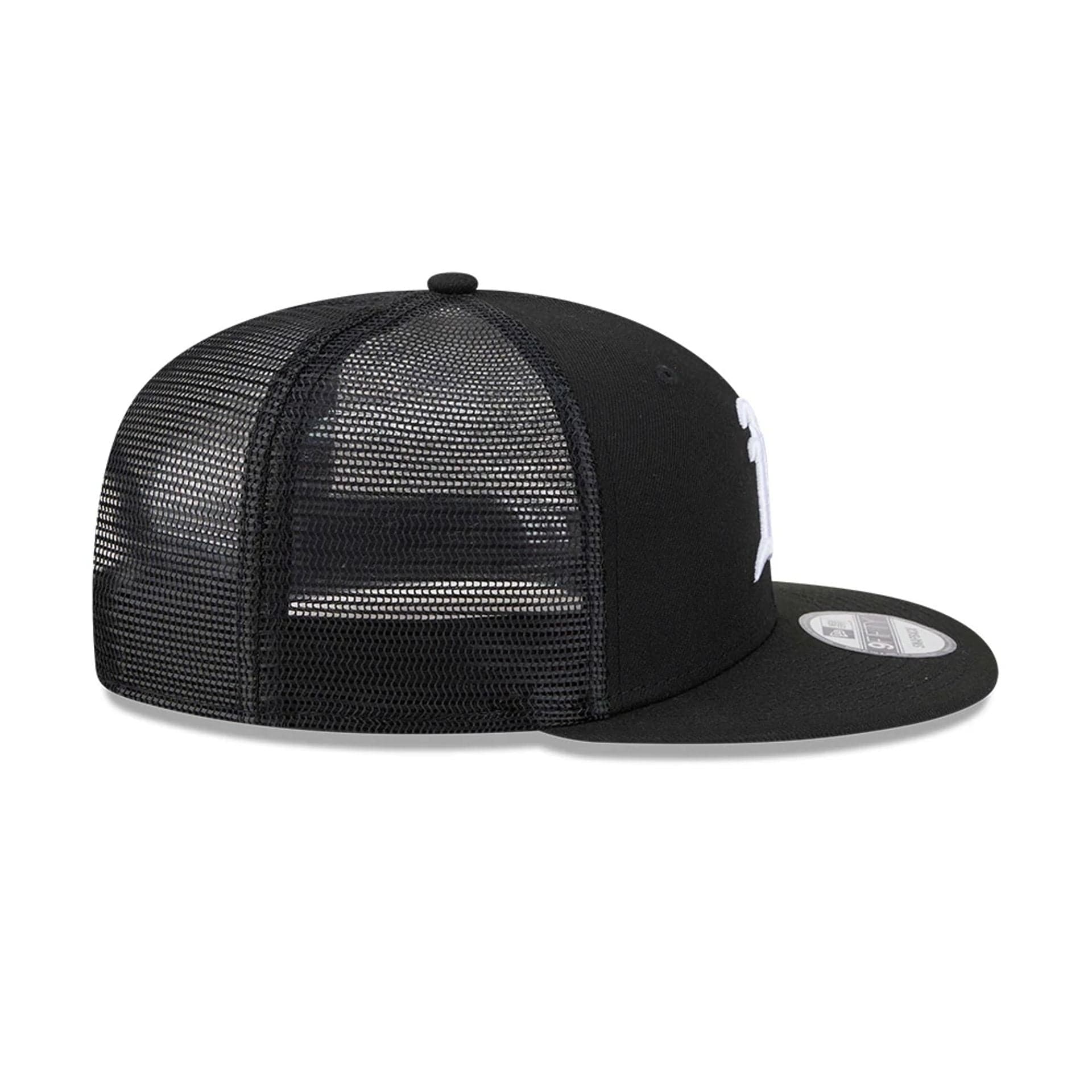 Athletics MLB Evergreen Black 9FIFTY Trucker Adjustable Cap - Image 6