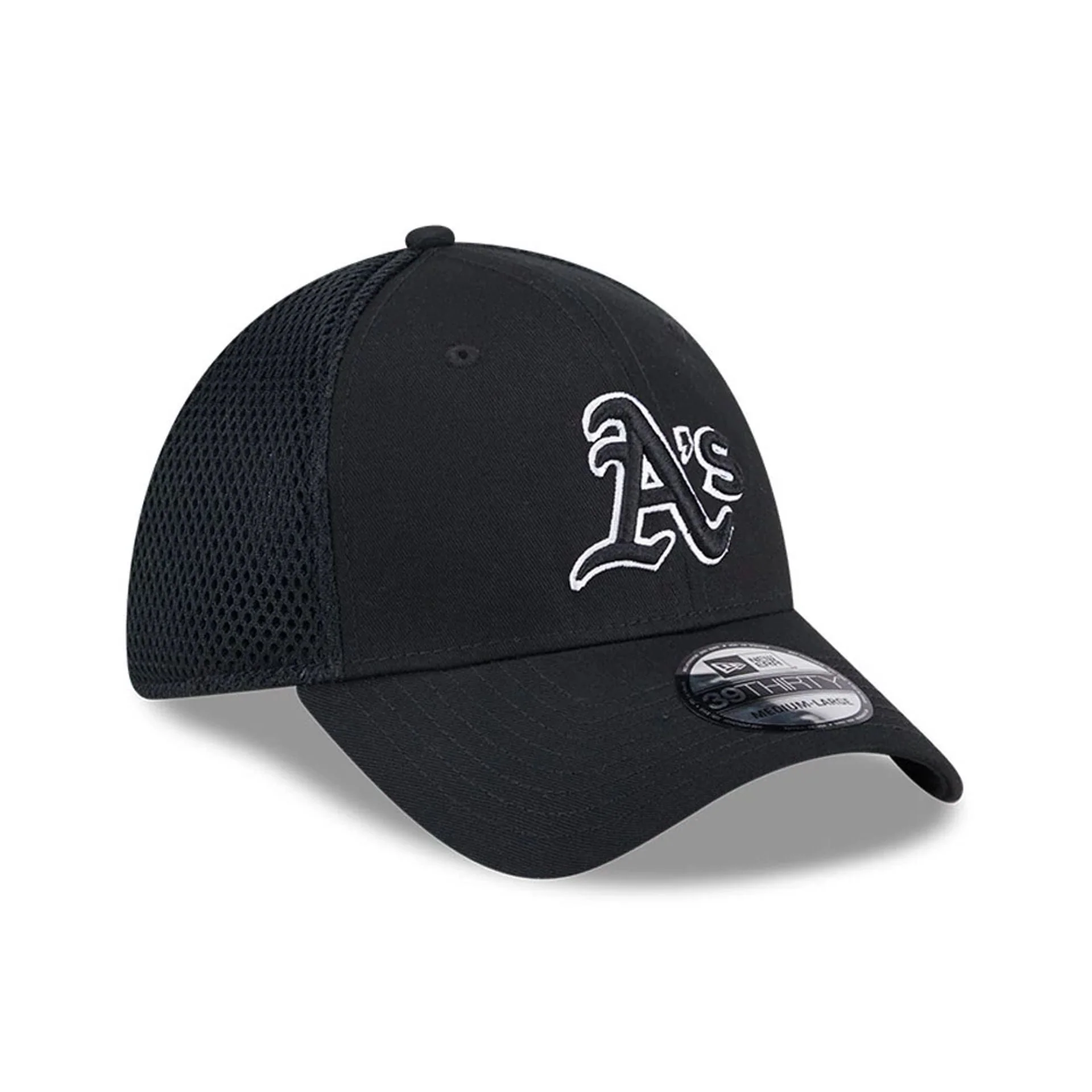 Athletics MLB Evergreen Neo Black 39THIRTY Stretch Fit Cap - Image 4