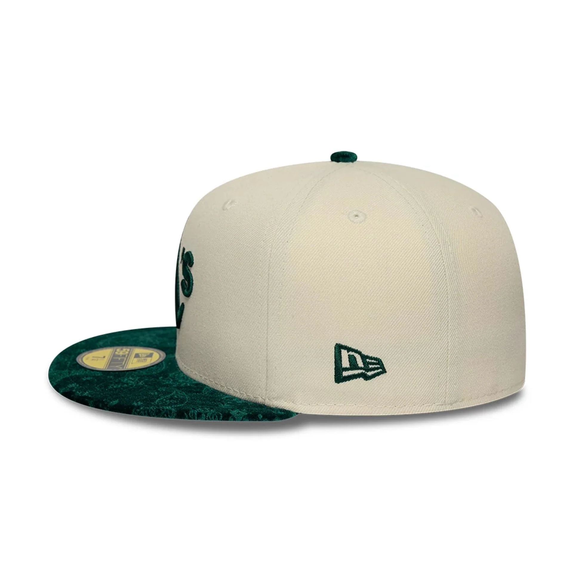 Athletics MLB Paisley Visor Cream 59FIFTY Fitted Cap - Image 6