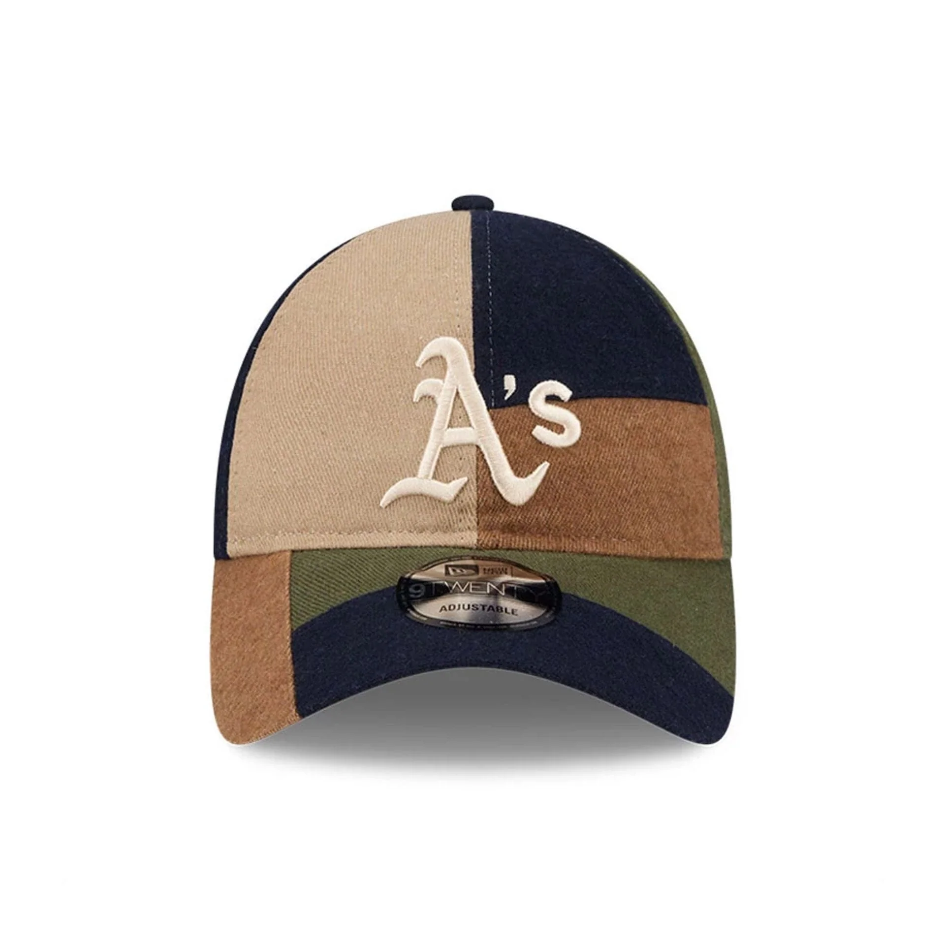 Athletics MLB Patchwork Open Brown 9TWENTY Adjustable Cap - Image 3