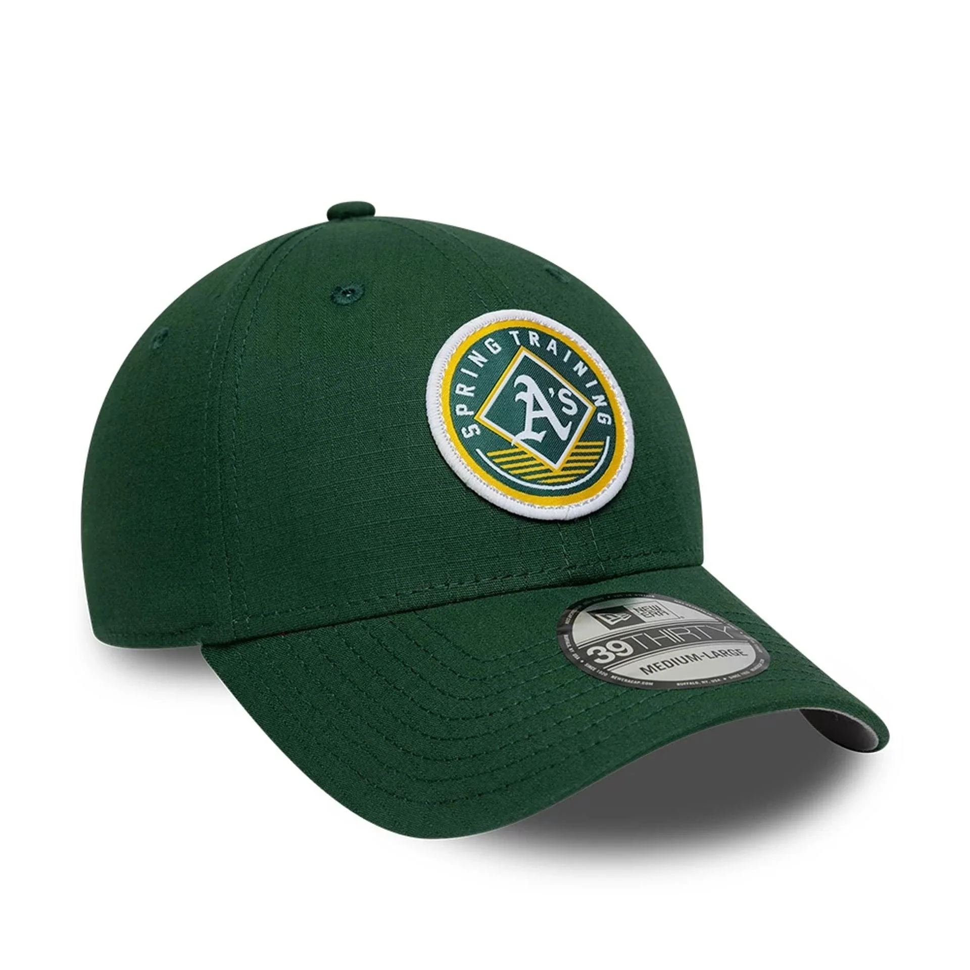 Athletics MLB Ripstop Dark Green 39THIRTY Stretch Fit Cap - Image 4