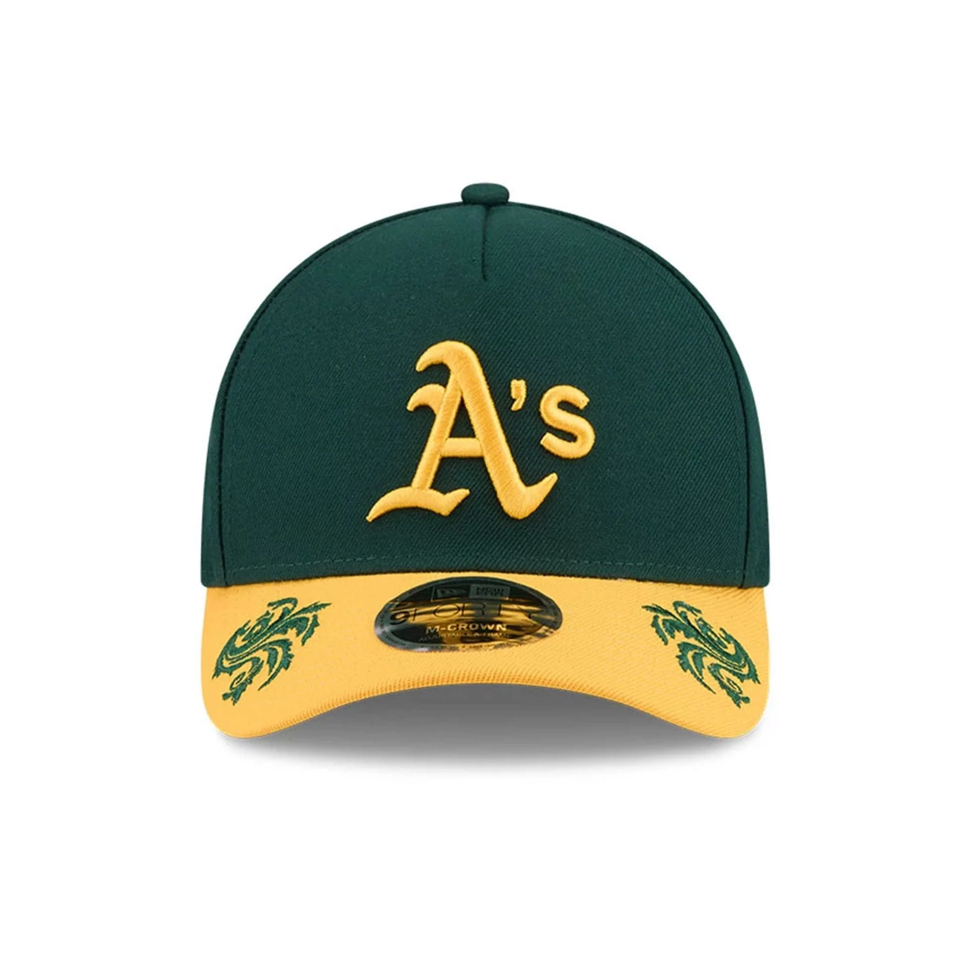 Athletics MLB Script Dark Green 9FORTY M-Crown A-Frame Adjustable Cap - Image 5