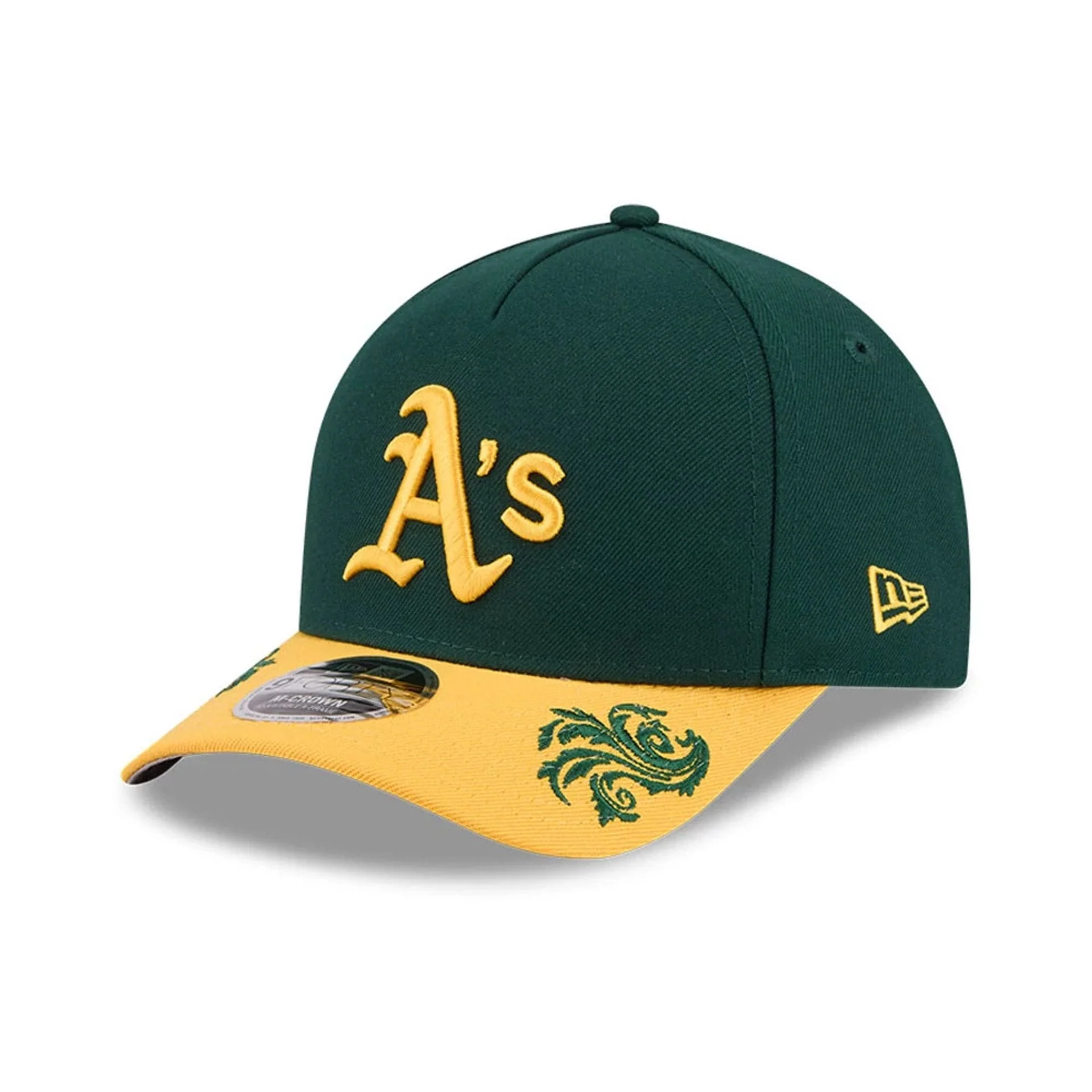 Athletics MLB Script Dark Green 9FORTY M-Crown A-Frame Adjustable Cap - Image 6