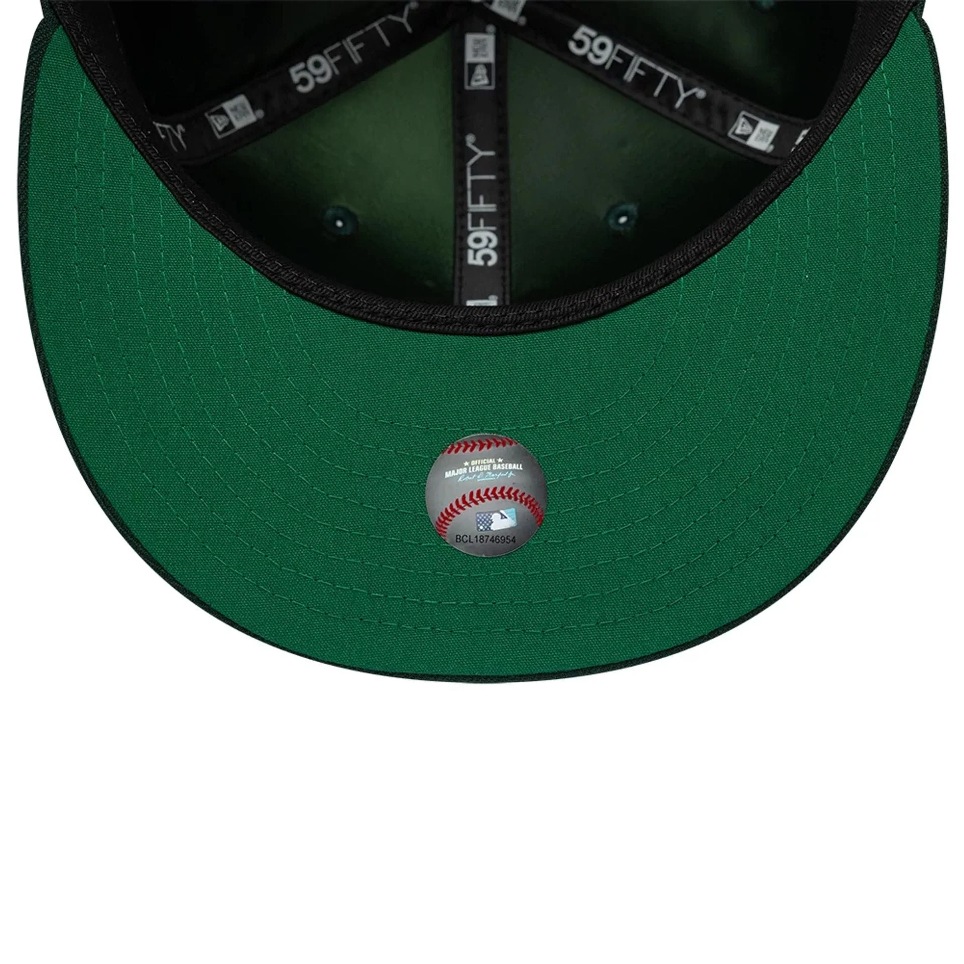 Athletics MLB Sidepatch Dark Green 59FIFTY Fitted Cap - Image 2