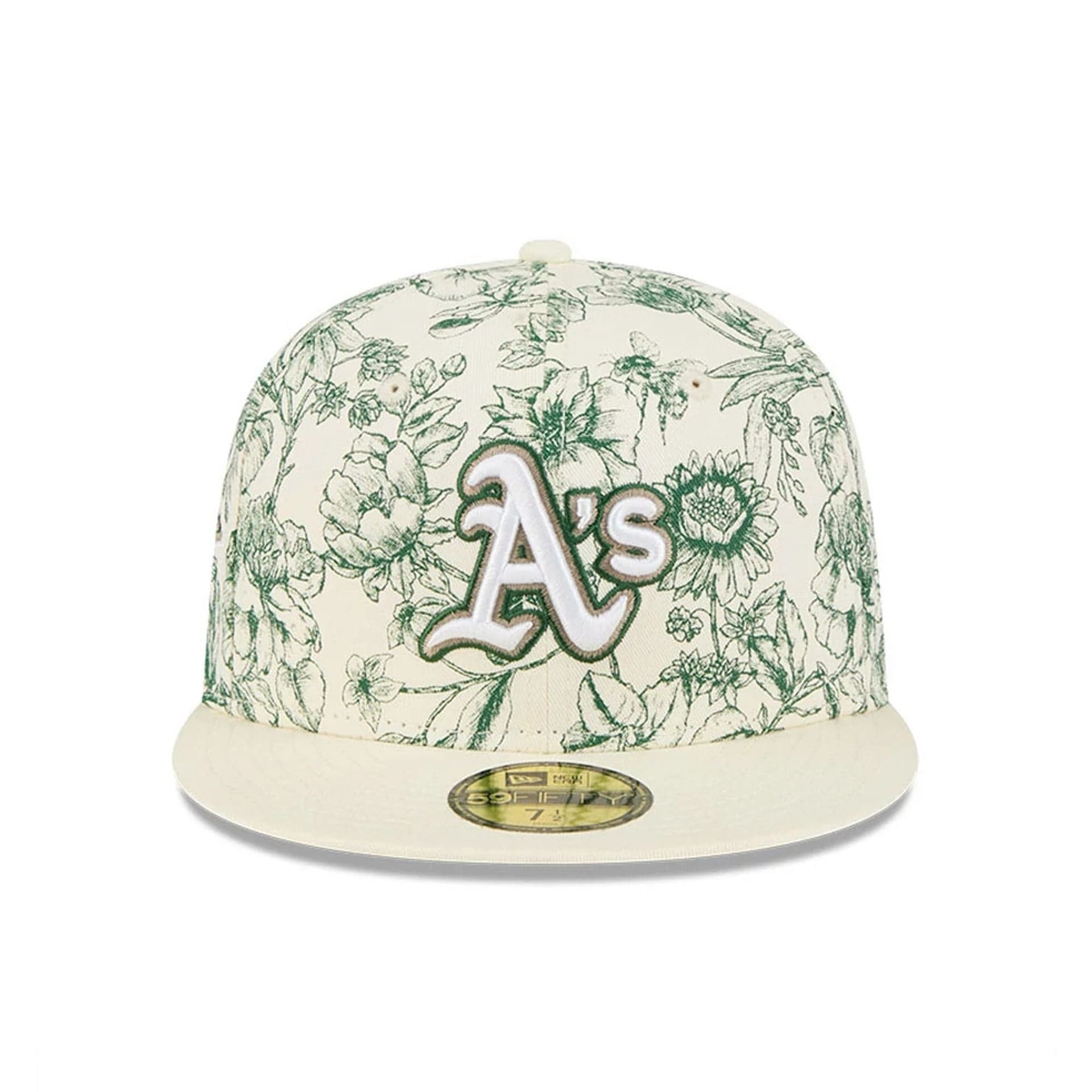 Athletics MLB Spring Floral White 59FIFTY Fitted Cap - Image 2