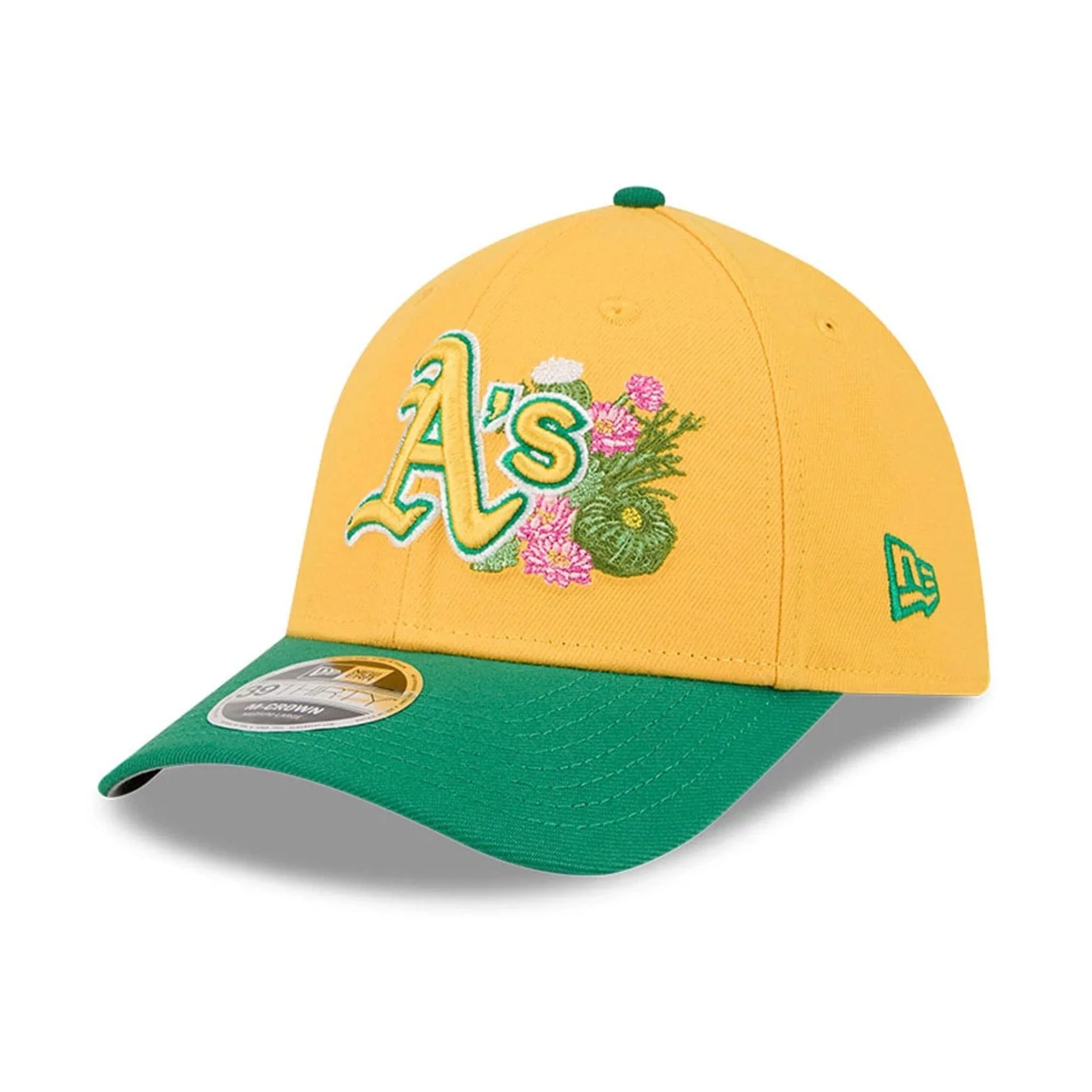 Athletics MLB Spring Training 2026 Yellow 39THIRTY M-Crown Stretch Fit Cap - Image 4