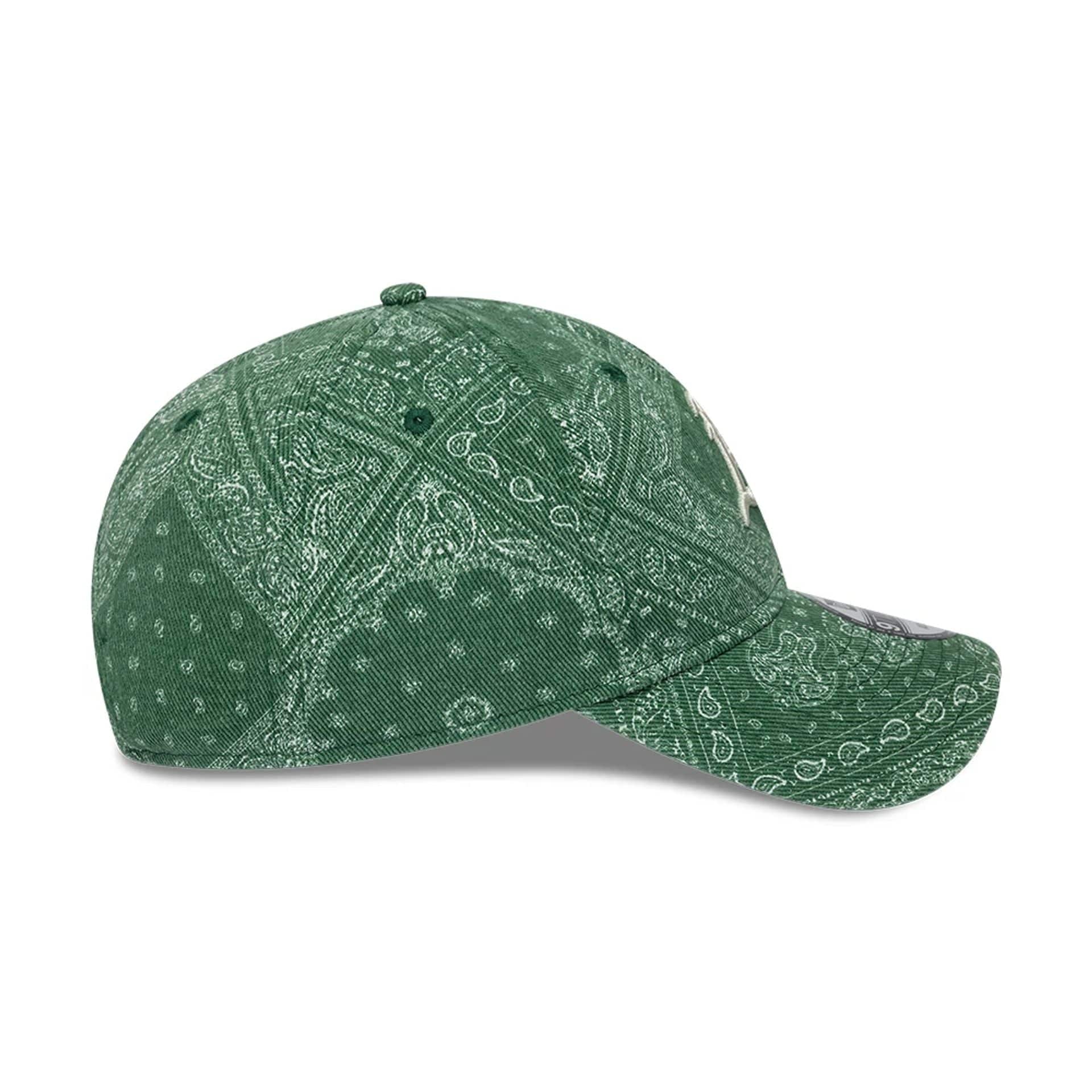 Athletics MLB Washed Paisley Dark Green 9TWENTY Adjustable Cap - Image 7