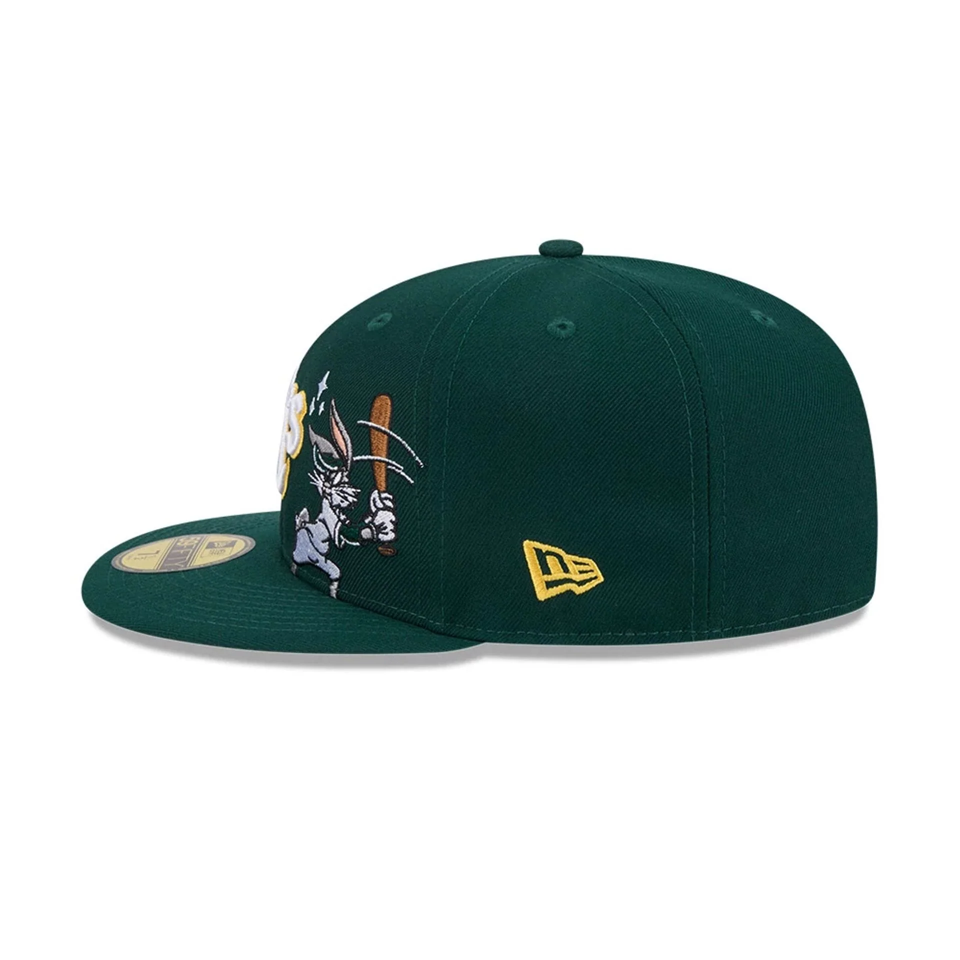 Athletics MLB X Looney Tunes Bugs Bunny Dark Green 59FIFTY Fitted Cap - Image 7