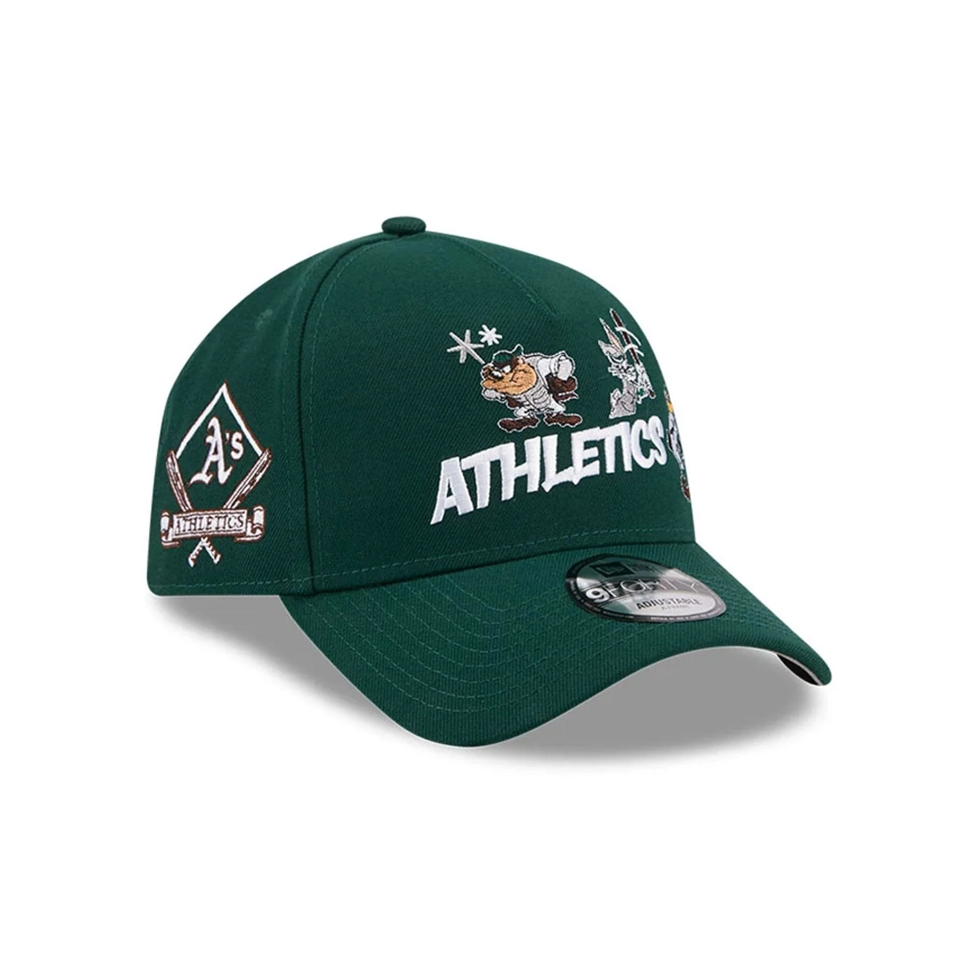 Athletics MLB X Looney Tunes Dark Green 9FORTY A-Frame Adjustable Cap - Image 4
