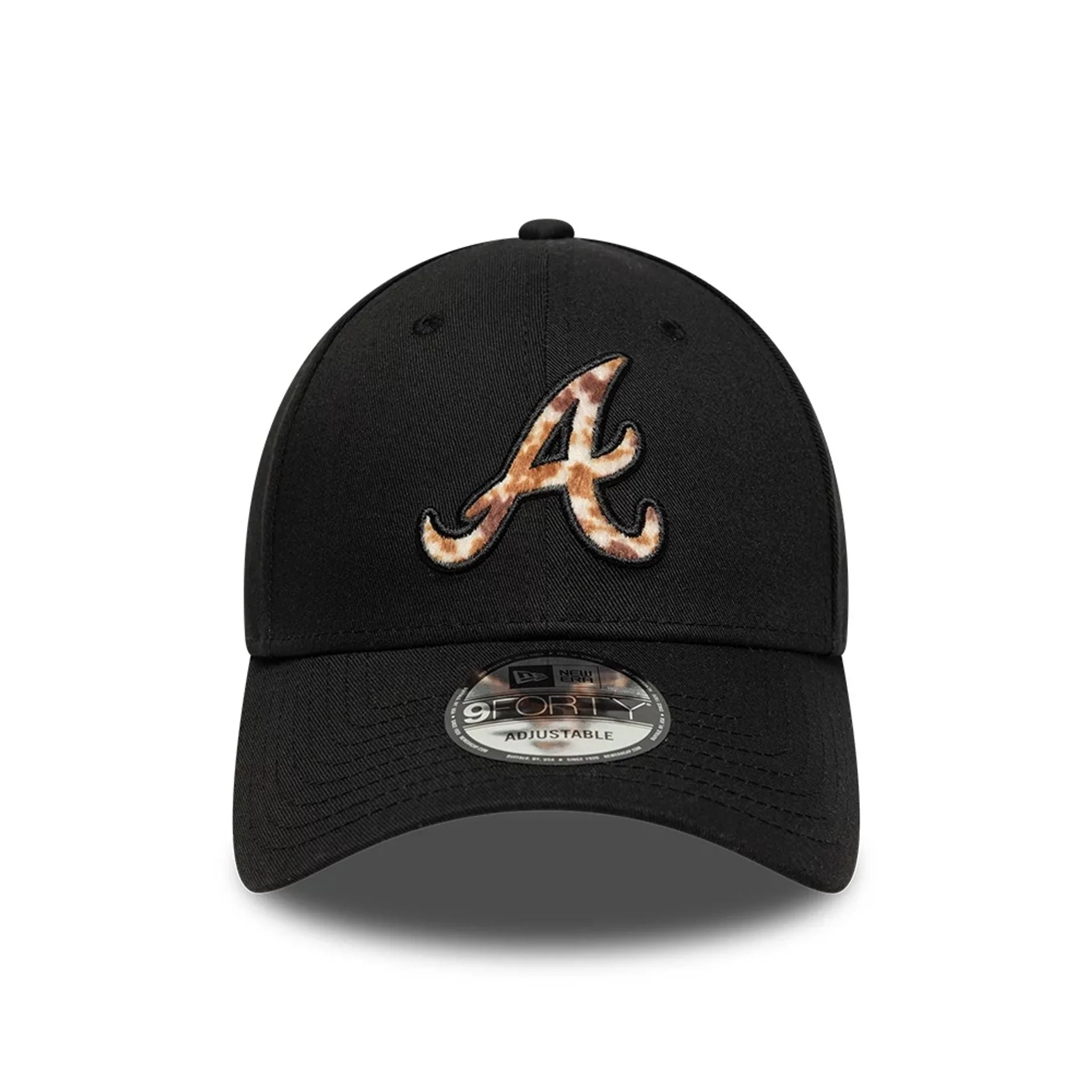 Atlanta Braves Animal Print Black 9FORTY Adjustable Cap - Image 2