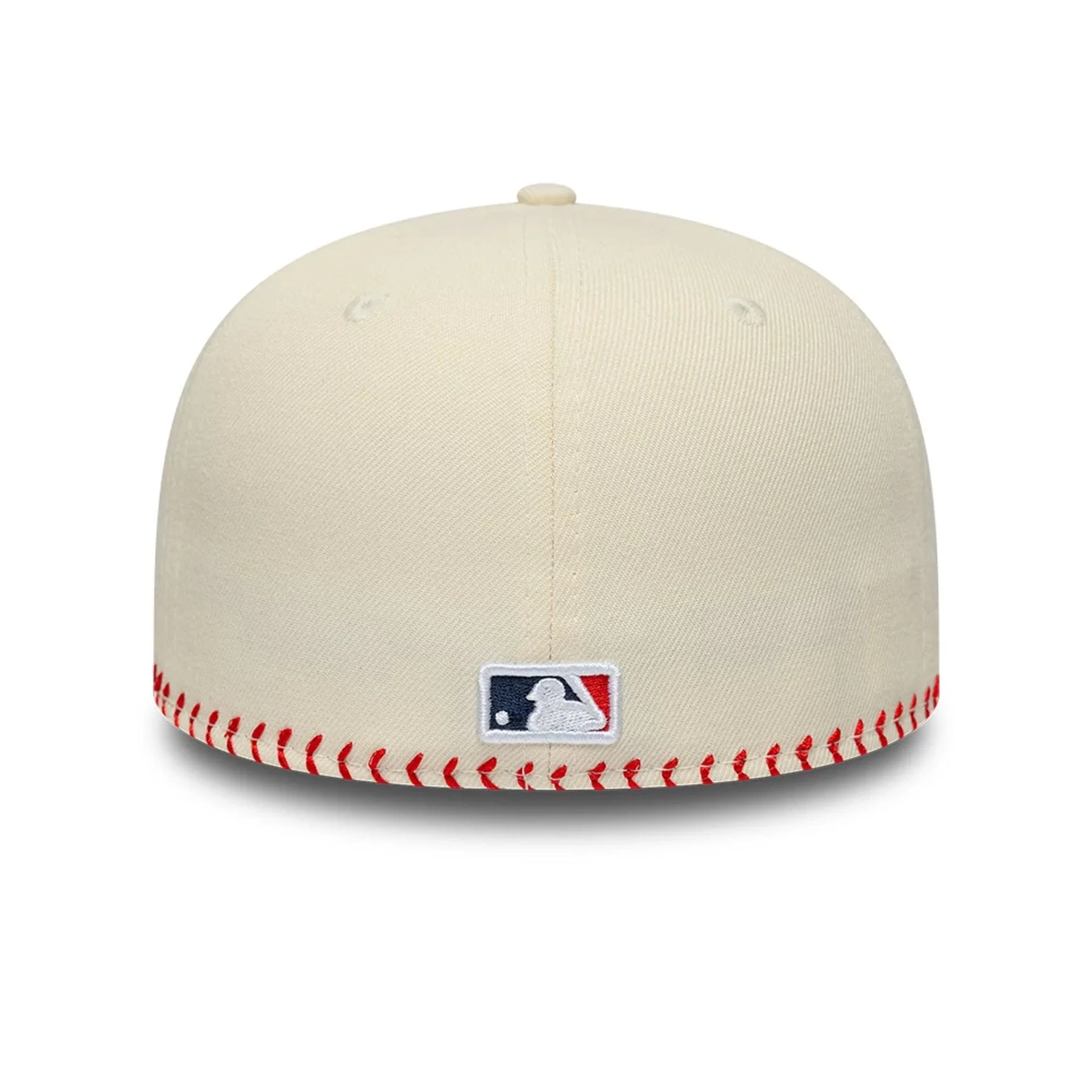 Atlanta Braves MLB Baseball Stitch Cream Retro Crown 59FIFTY Fitted Cap - Image 4