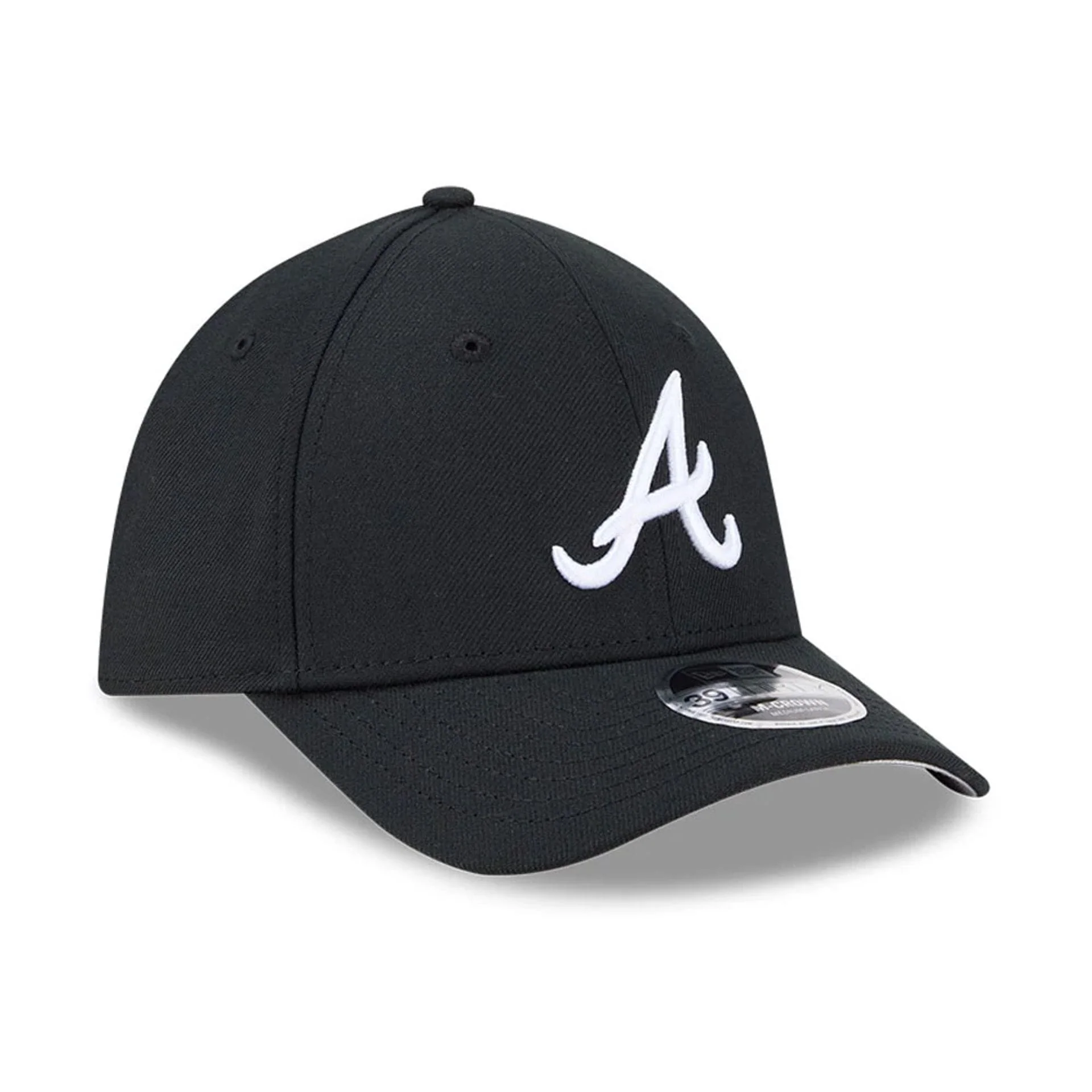Atlanta Braves MLB Black 39THIRTY M-Crown Stretch Fit Cap - Image 4