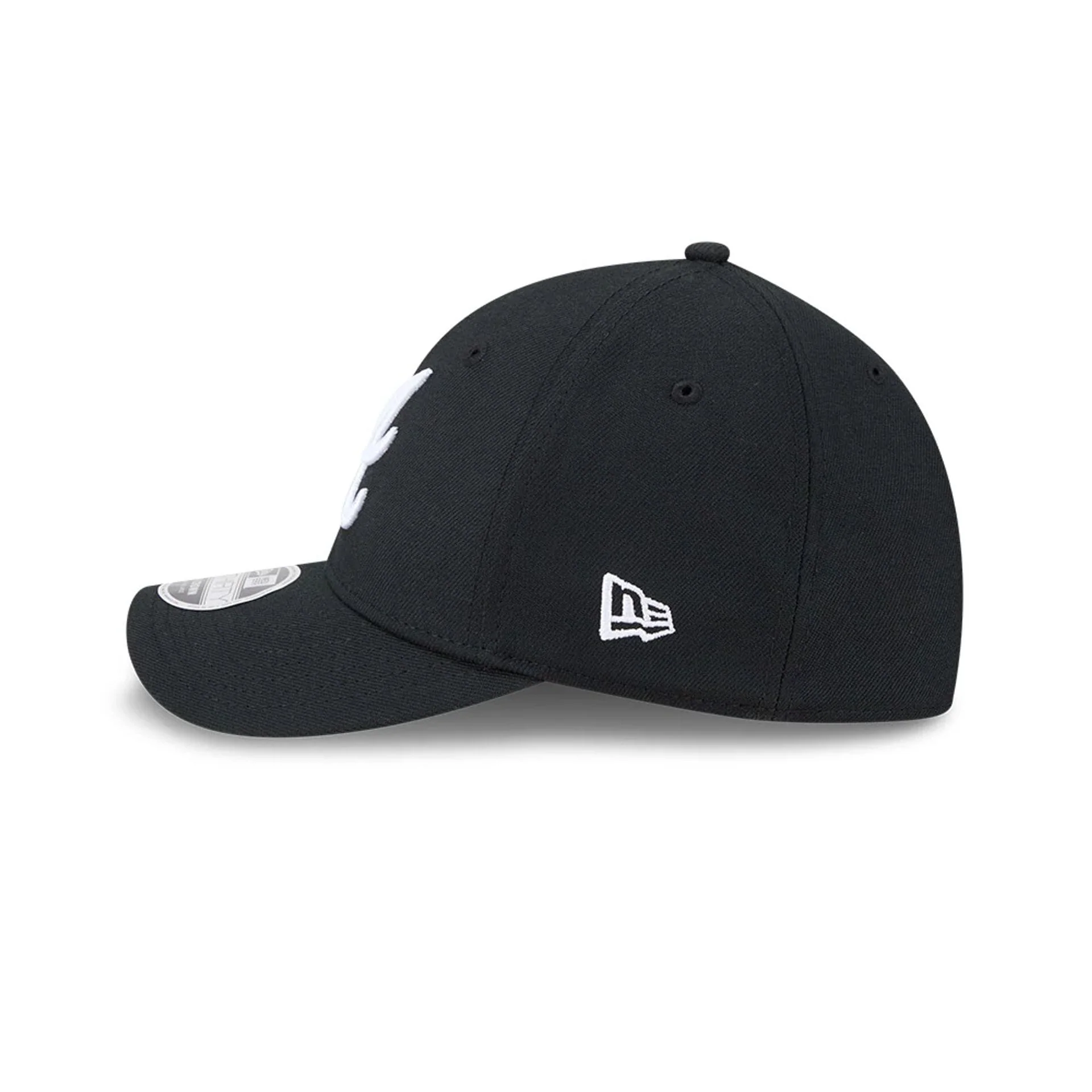 Atlanta Braves MLB Black 39THIRTY M-Crown Stretch Fit Cap - Image 6